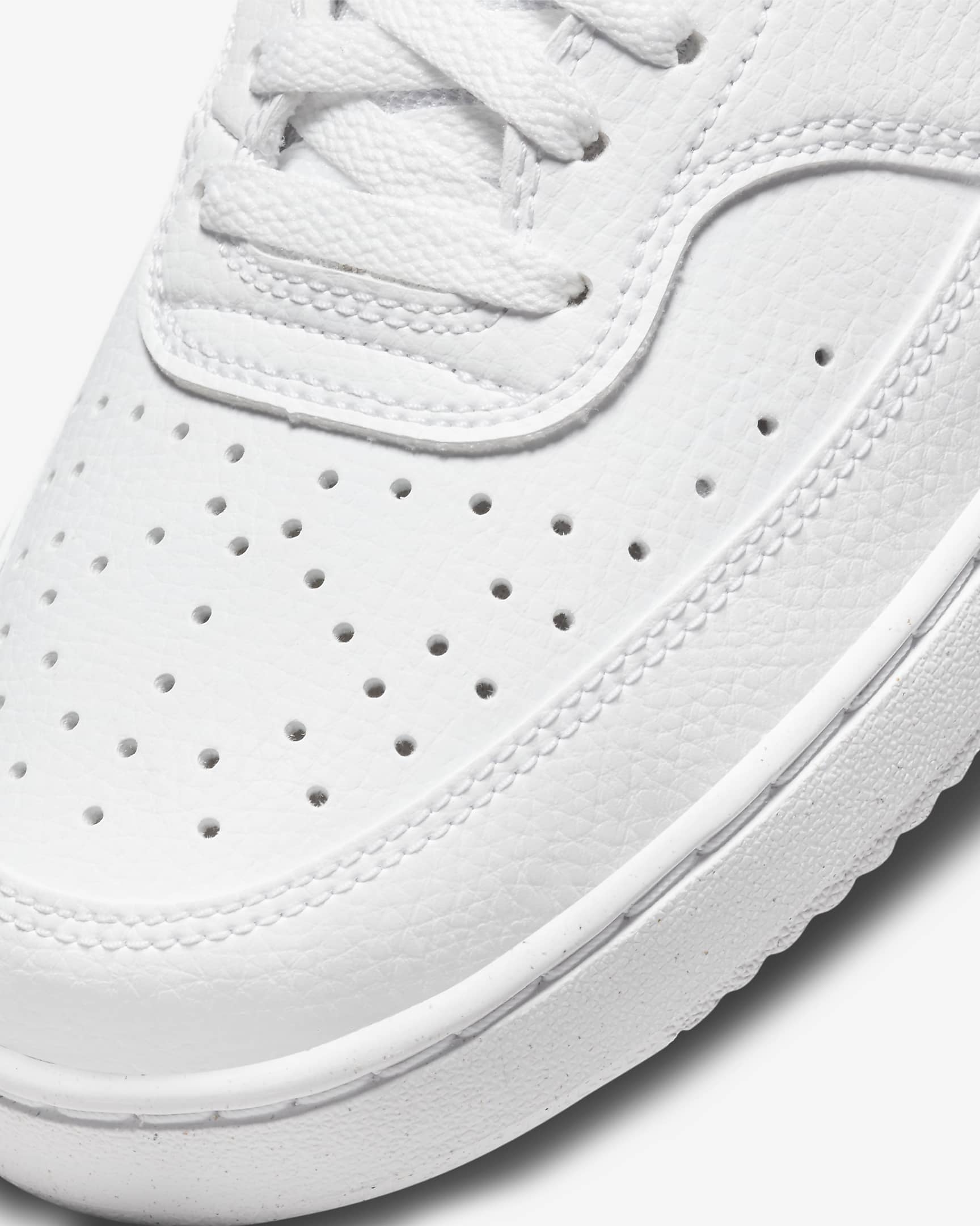 Tenis para mujer Nike Court Vision Low Next Nature - Blanco/Blanco/Negro