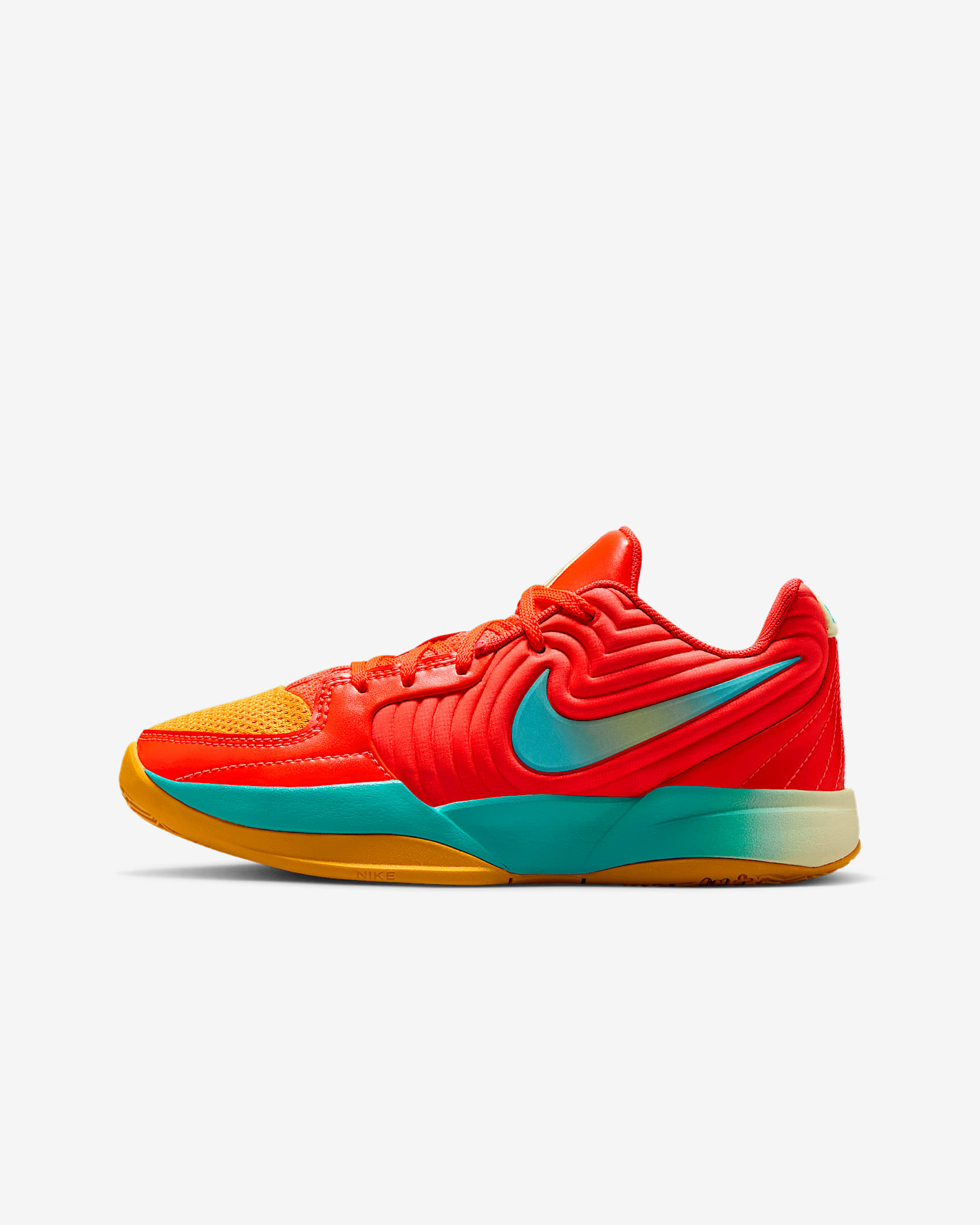 Ja 2 "Star Power" Big Kids' Basketball Shoes - Bright Crimson/Life Lime/Orange Peel/Dusty Cactus