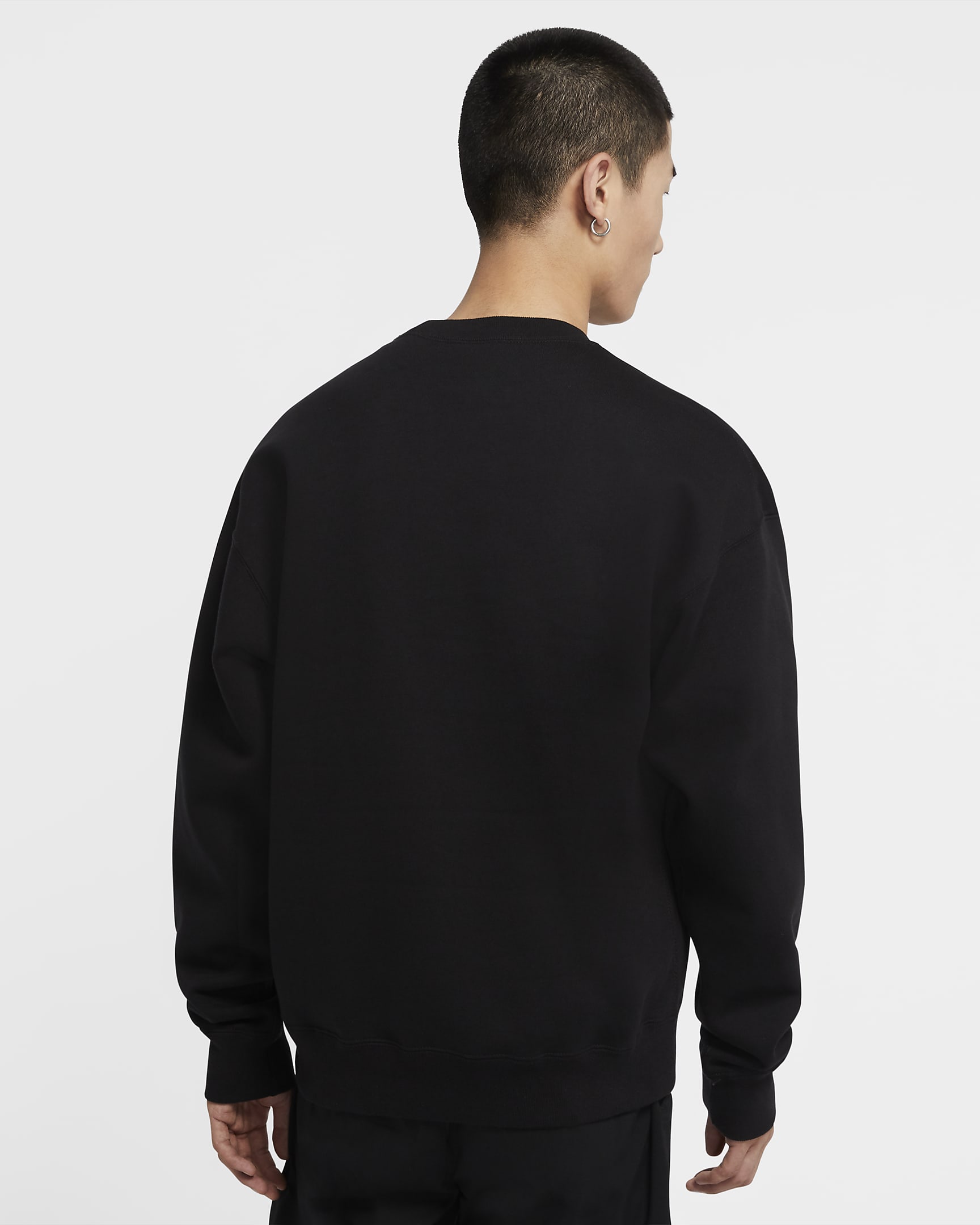 NikeLab Fleece Crew - Black/White