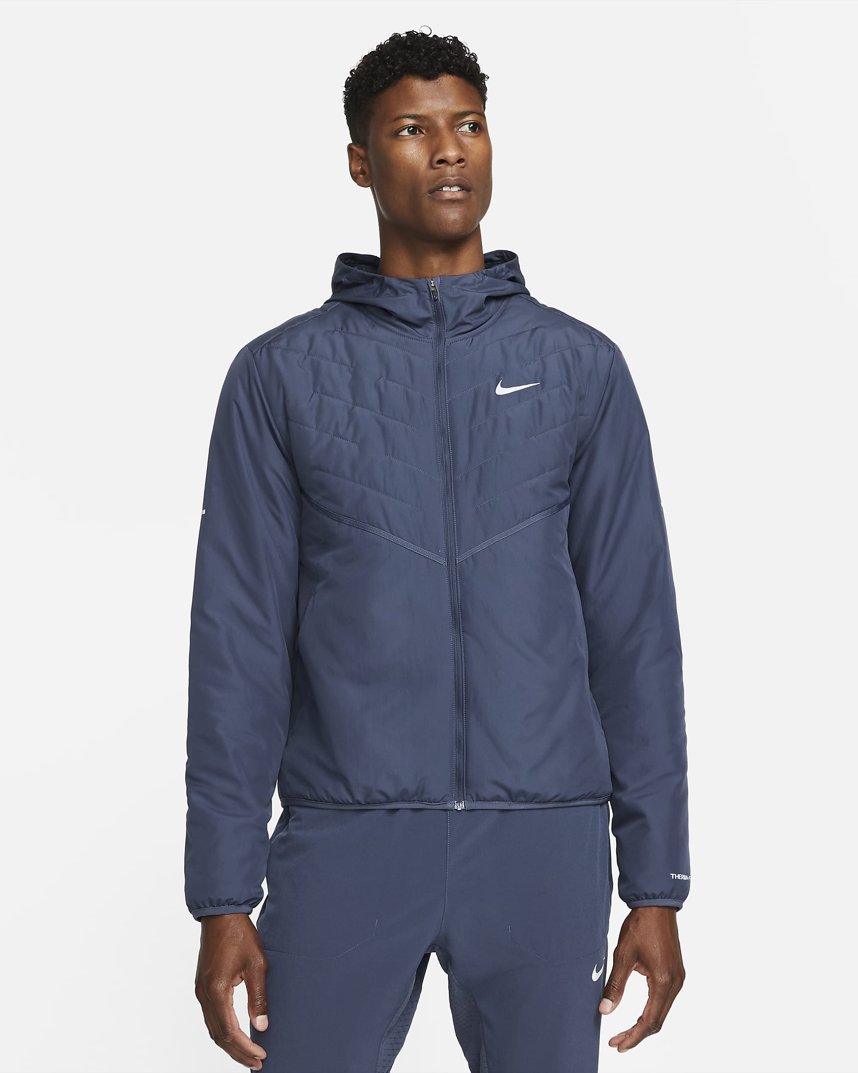 Chamarra de running con relleno sintético para hombre Nike Therma-FIT Repel - Trueno azul