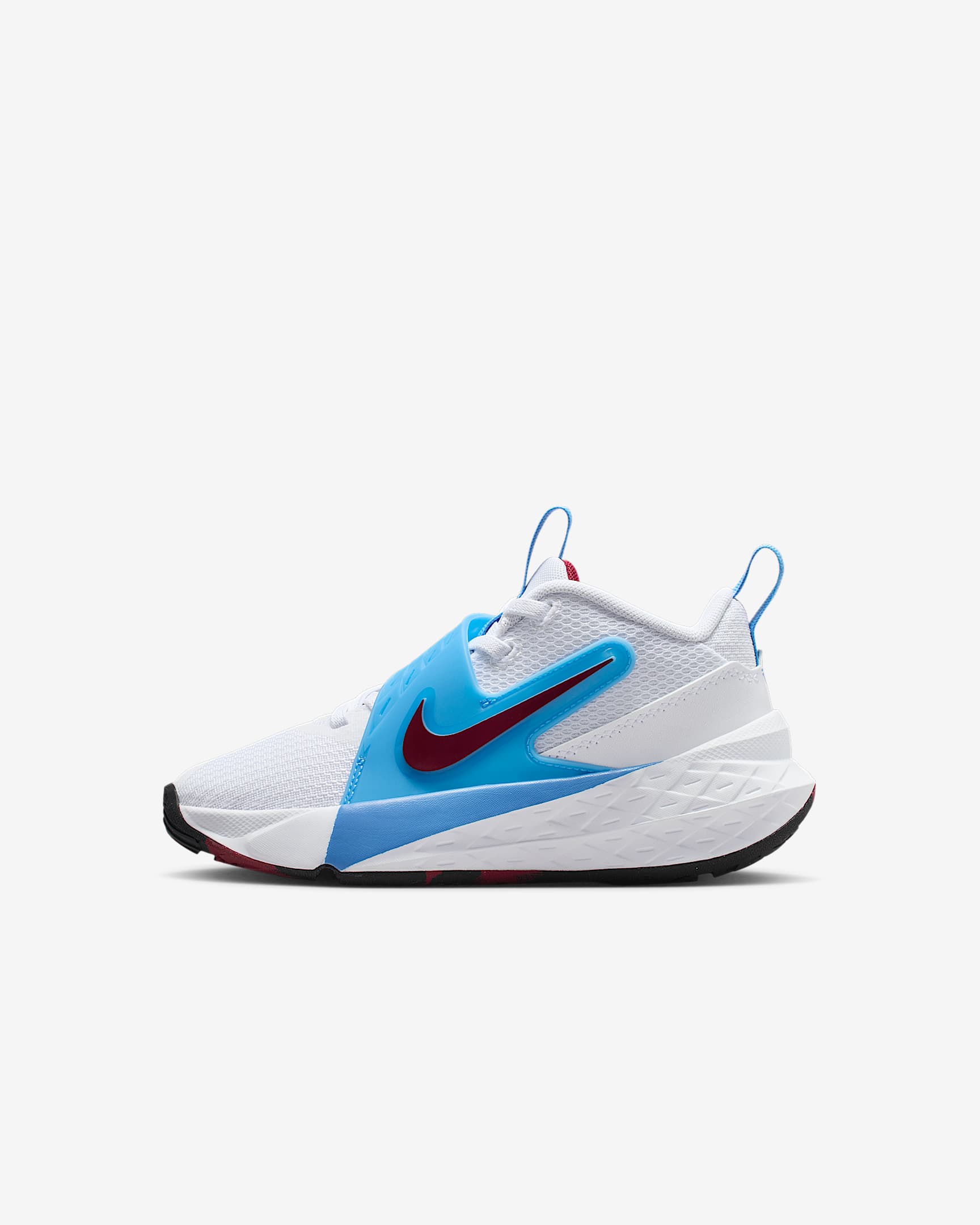 Scarpa Nike Team Hustle D 12 – Bambino/a - Bianco/University Blue/Nero/Team Red