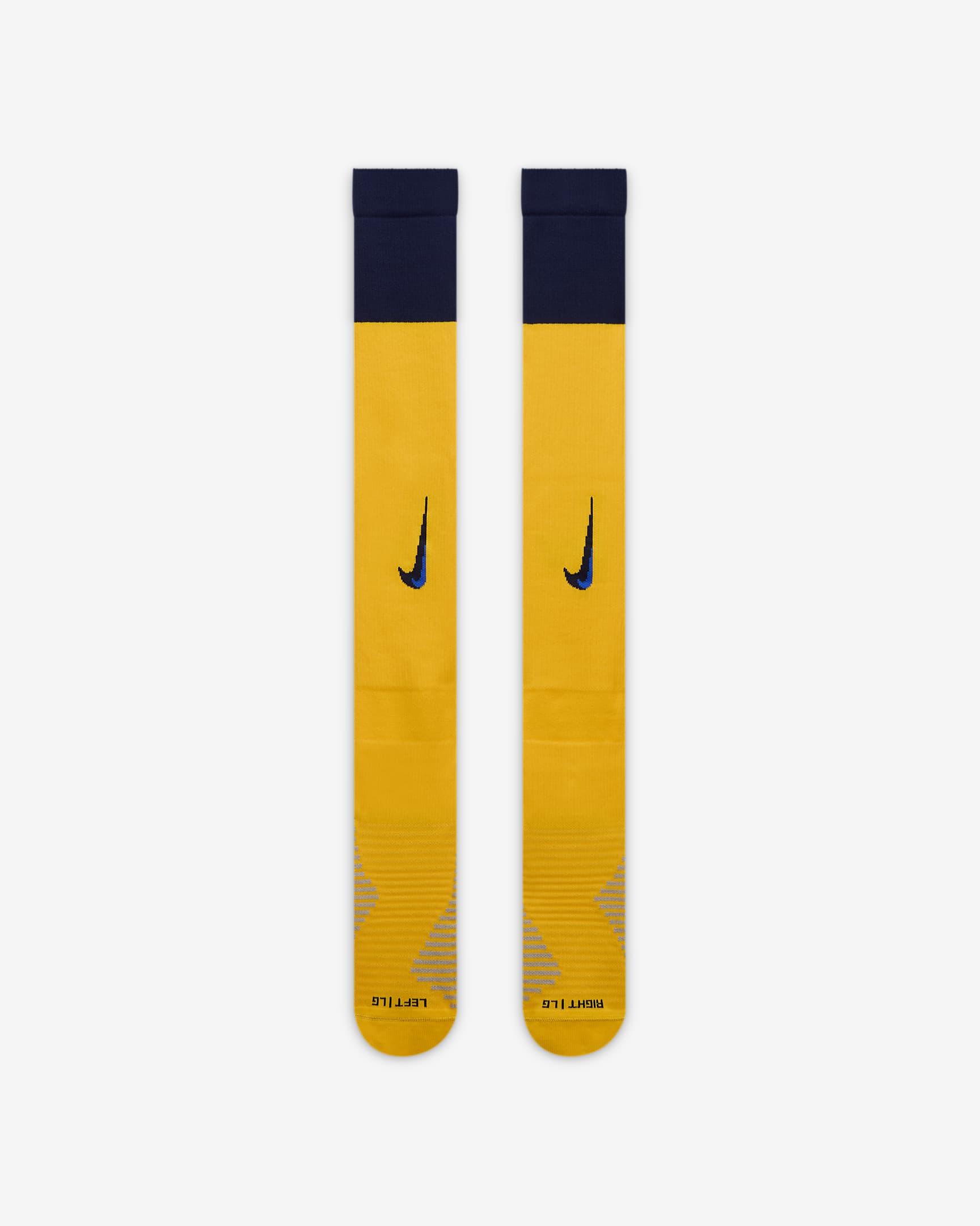 Inter Milan 2024/25 Strike Third Nike Football Knee-High Sock - University Gold/Blackened Blue/Blackened Blue