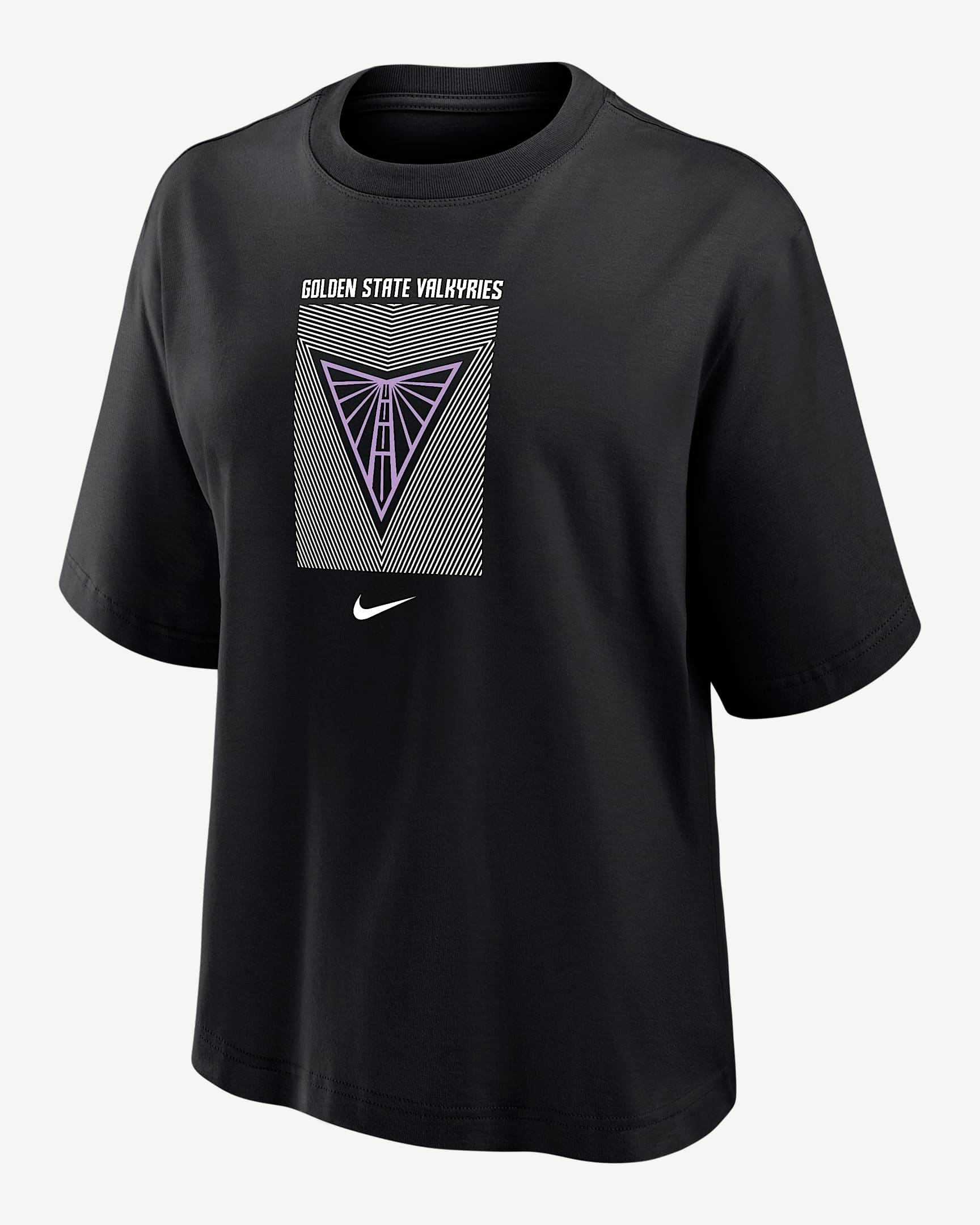 Golden State Valkyries Women's Nike WNBA Boxy T-Shirt - Black