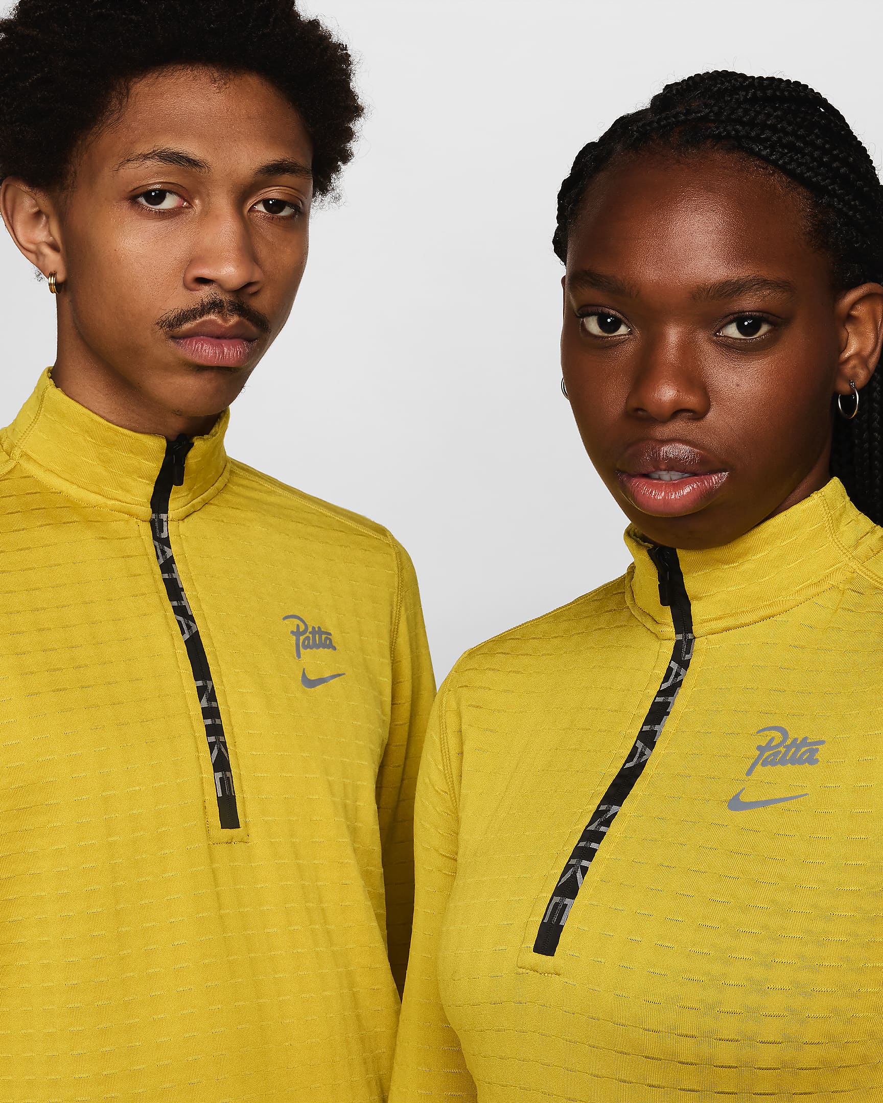 Nike x Patta Running Team Longsleeve mit Halbreißverschluss - Saffron Quartz