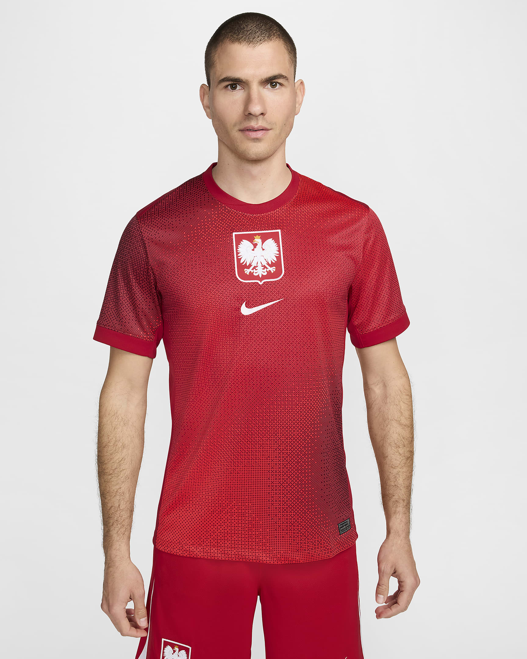 Maillot de foot replica Nike Dri-FIT Pologne 2024/25 Stadium Extérieur pour homme - Bright Crimson/Gym Red/Team Red/Blanc