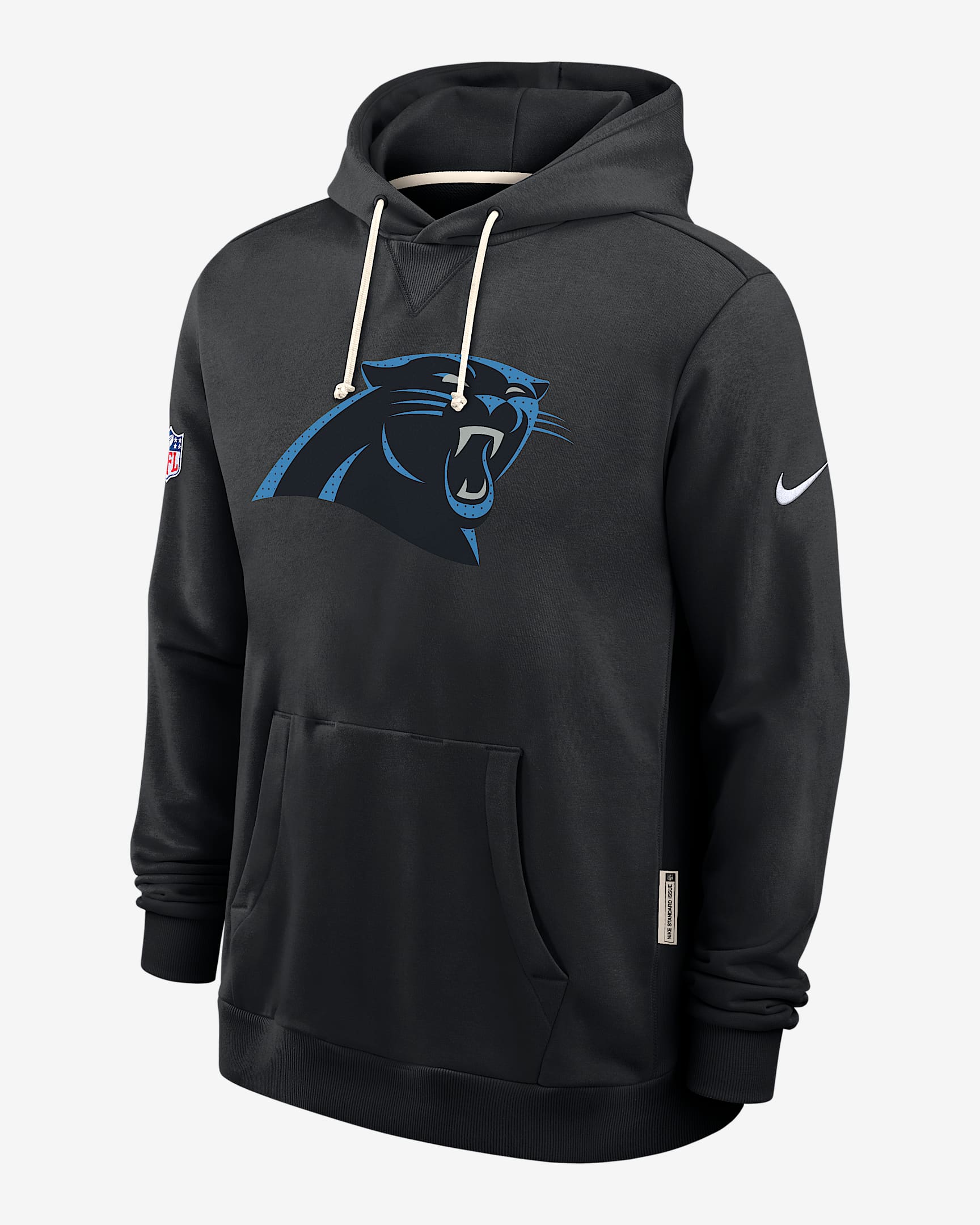 Carolina Panthers Initial Home Sideline Men's Nike Dri-FIT NFL Pullover Hoodie - Black