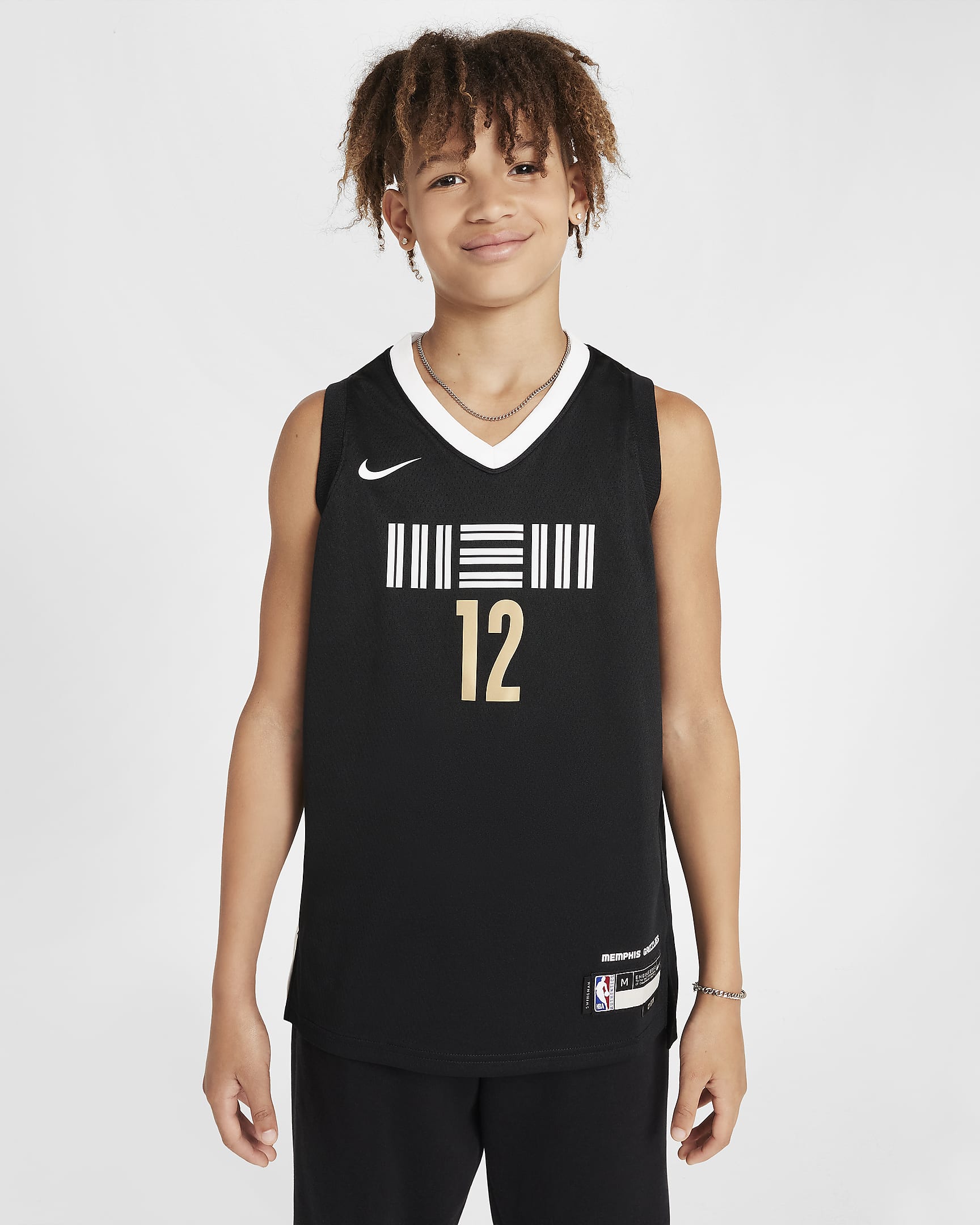 Ja Morant Memphis Grizzlies 2023/24 City Edition Older Kids' Nike DriFIT NBA Swingman Jersey