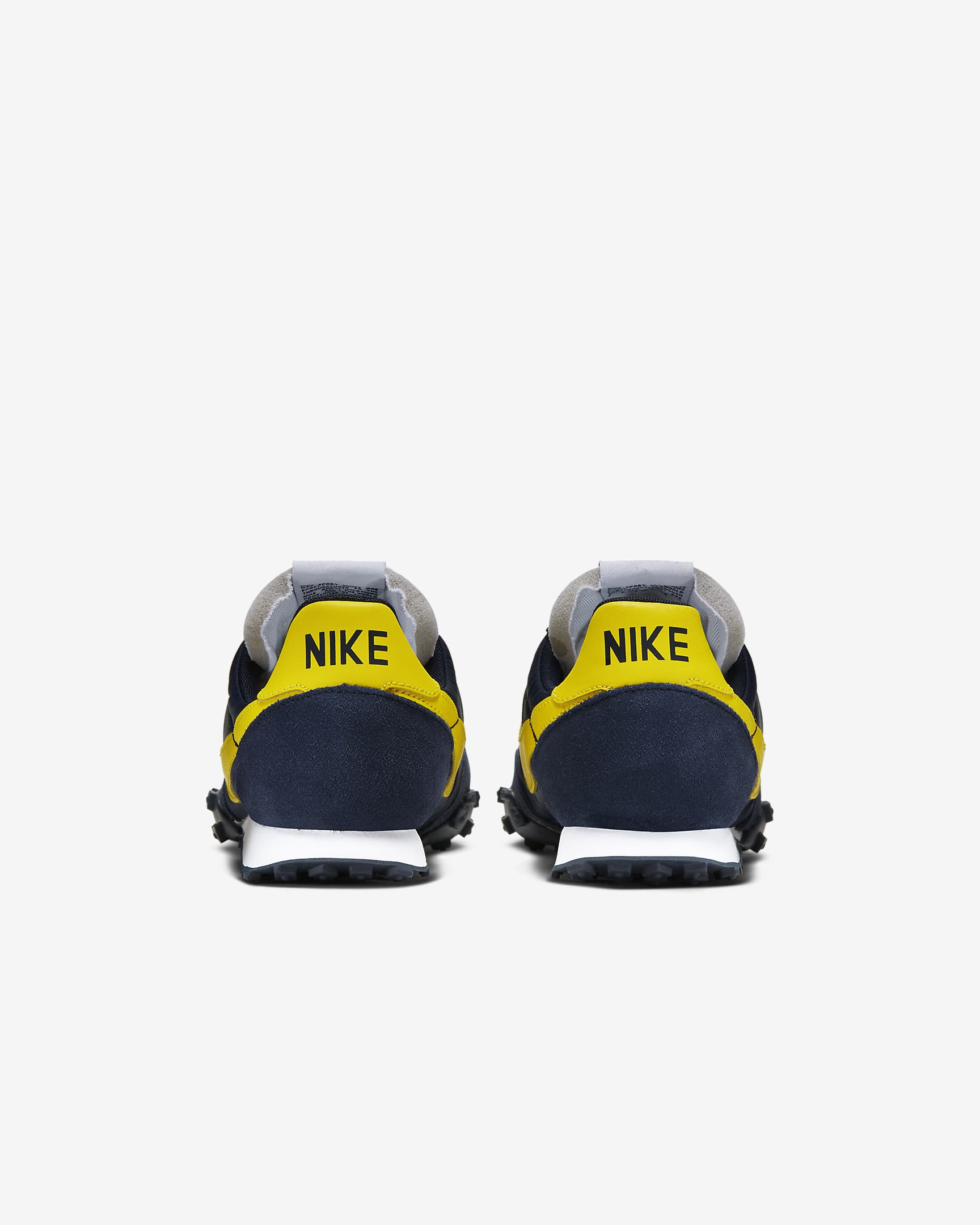 Nike Waffle Racer Men's Shoes - Obsidian/White/Chrome Yellow