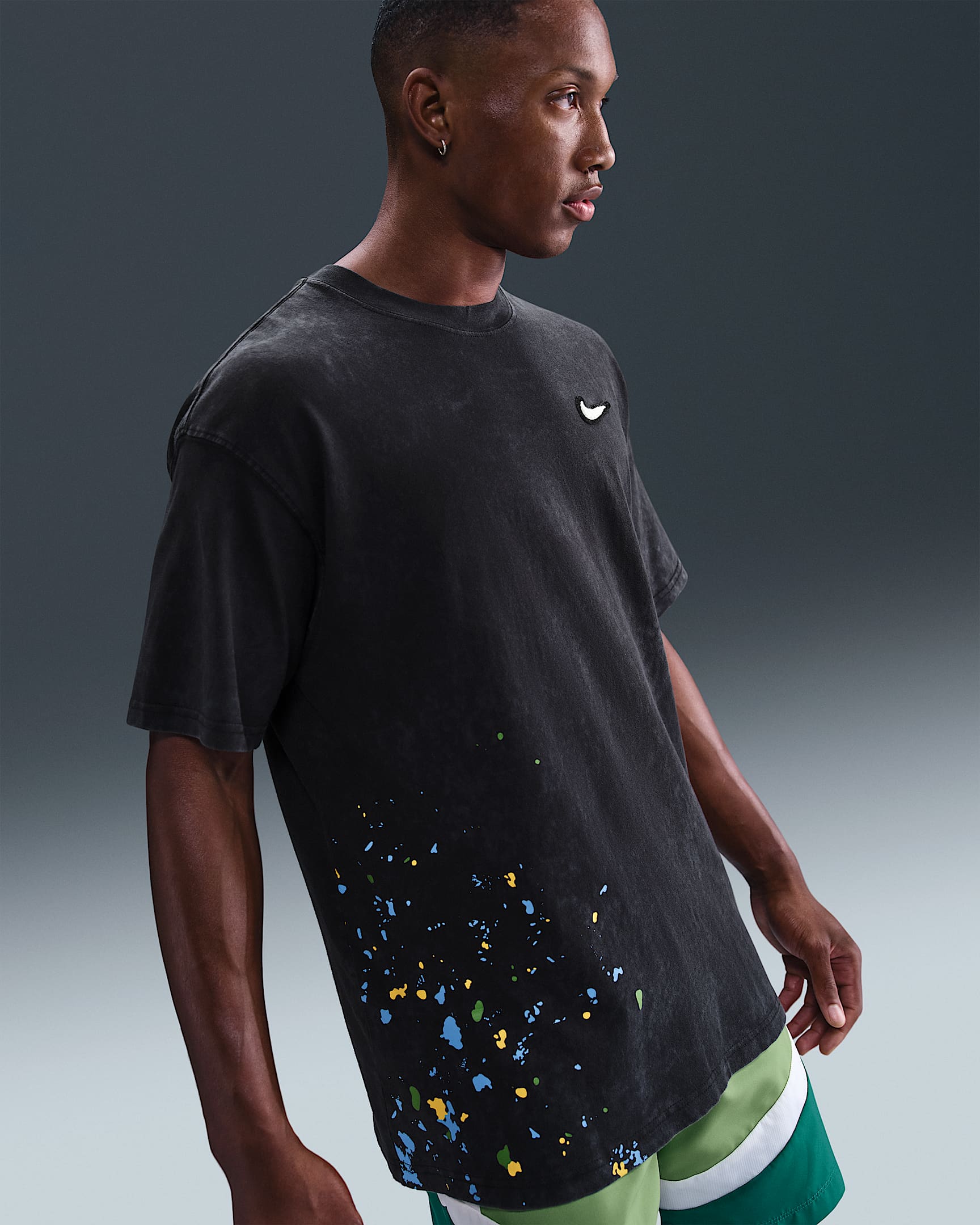 Playera de básquetbol Max90 para hombre Nike - Negro