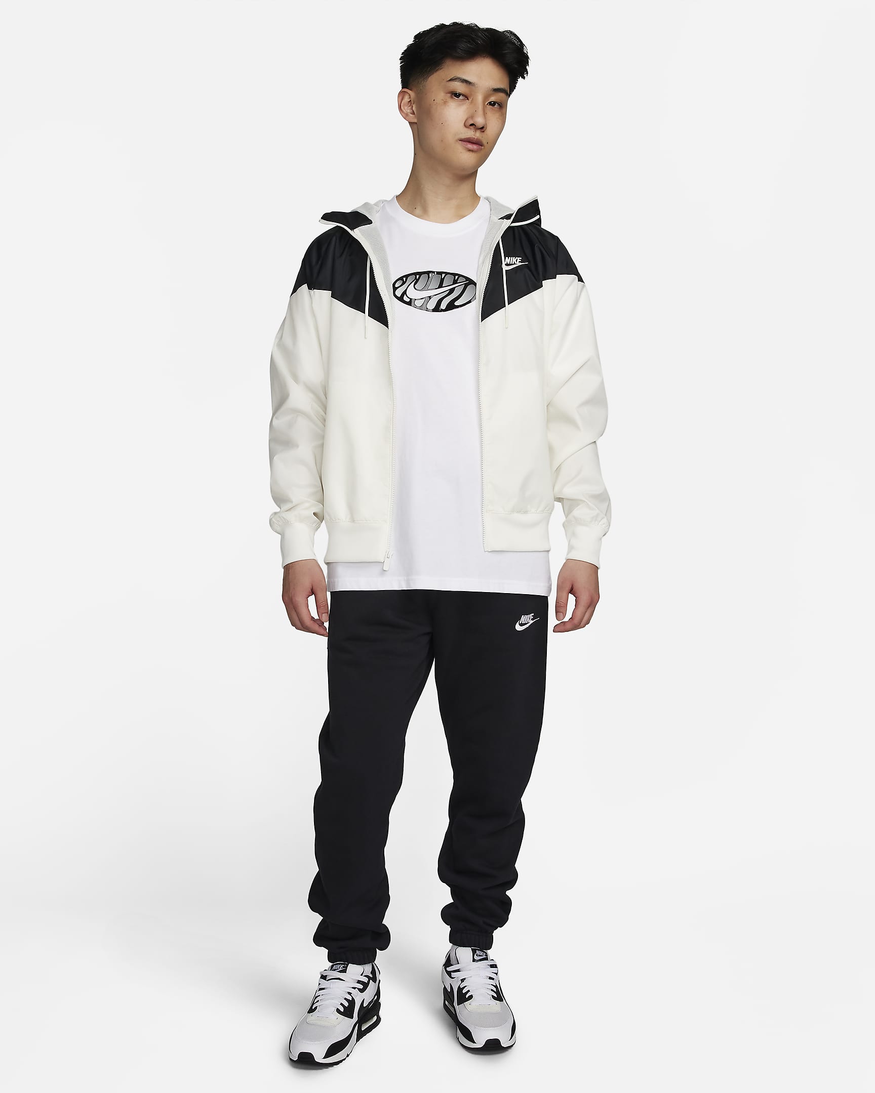 Nike Sportswear Windrunner Men's Hooded Jacket - Sail/Black/Sail