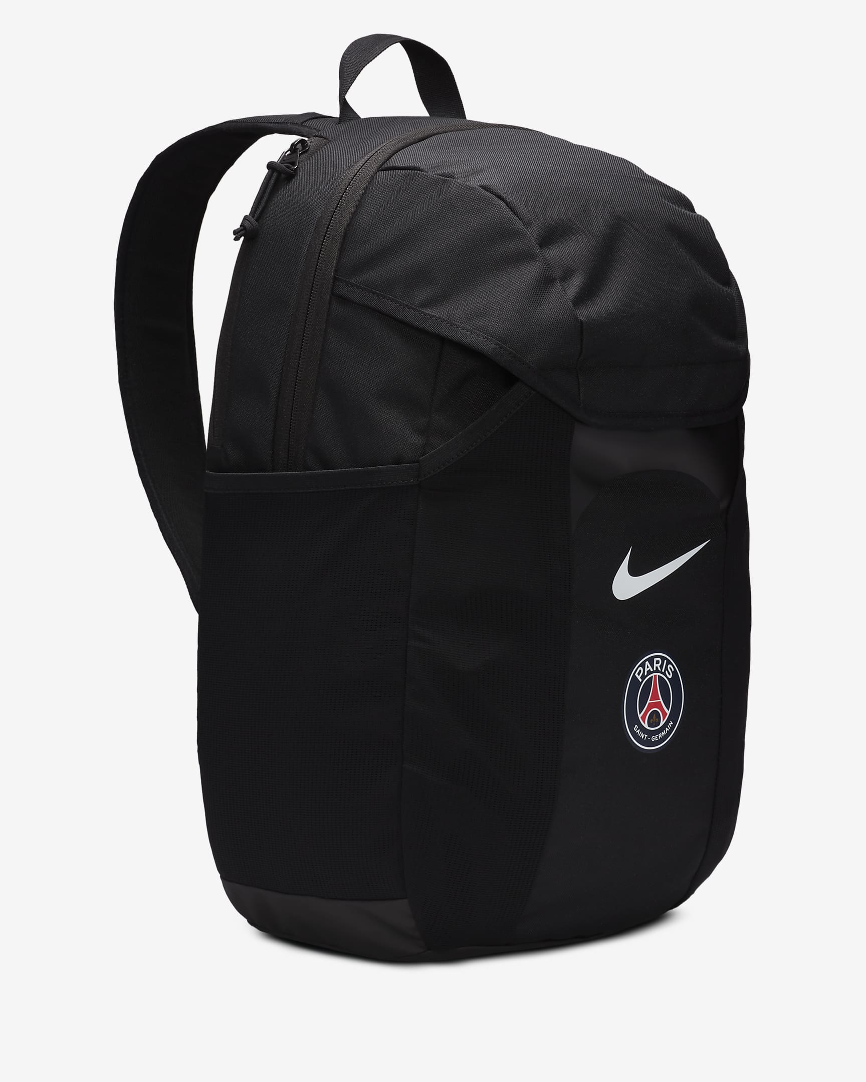 Paris Saint-Germain Academy Football Backpack (30L) - Black/Black/White