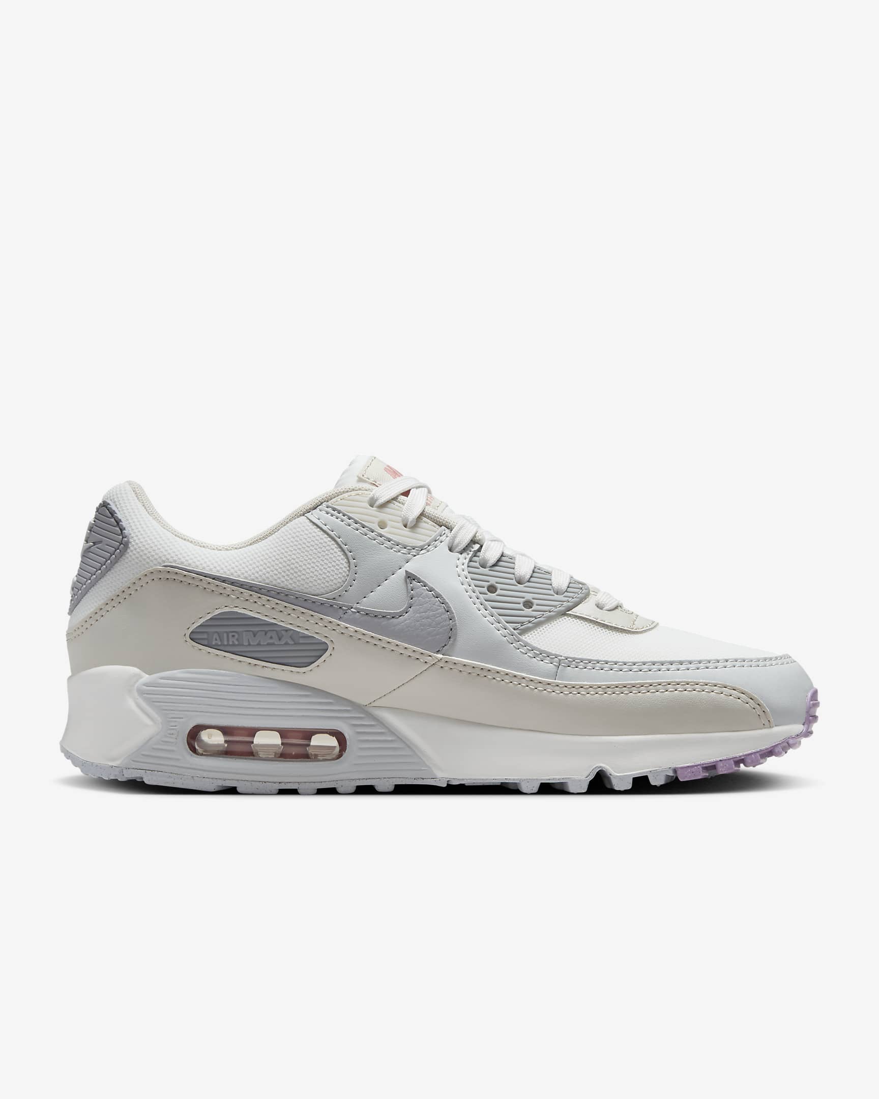 Nike Air Max 90 Women's Shoes - Summit White/Beyond Pink/Pure Platinum/Wolf Grey