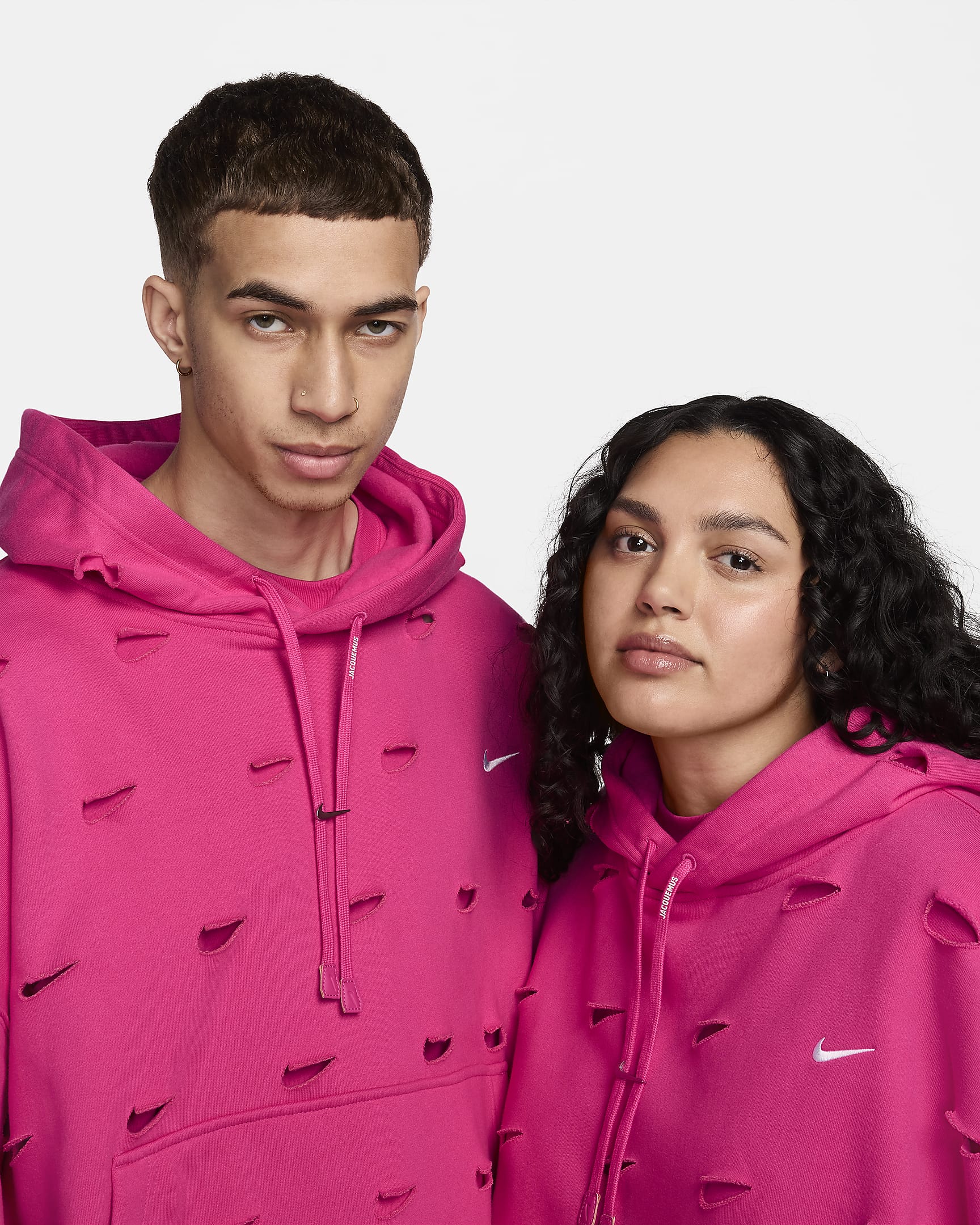 Nike x Jacquemus Swoosh-Hoodie - Watermelon