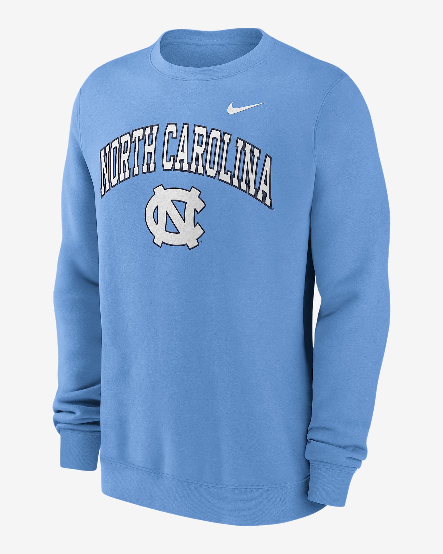 North Carolina Arch Men's Nike College Pullover Crew - Light Blue