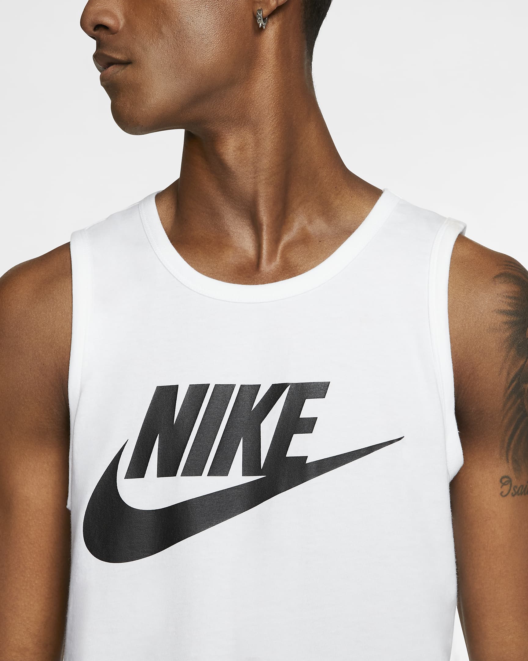 Nike Sportswear Men's Tank - White/Black