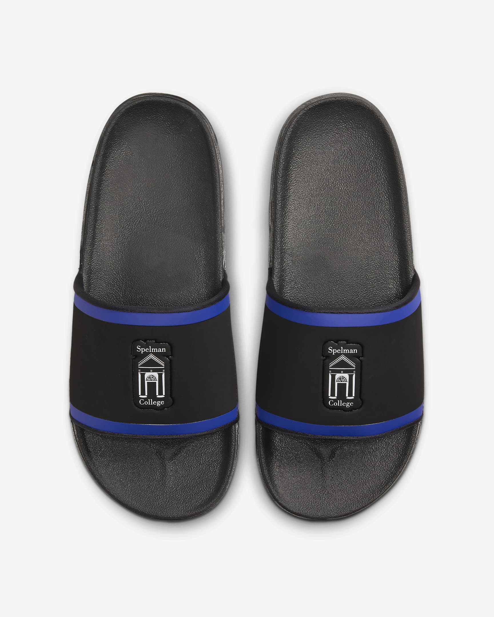 Spelman Nike College Offcourt Slides - Black/Old Royal/White