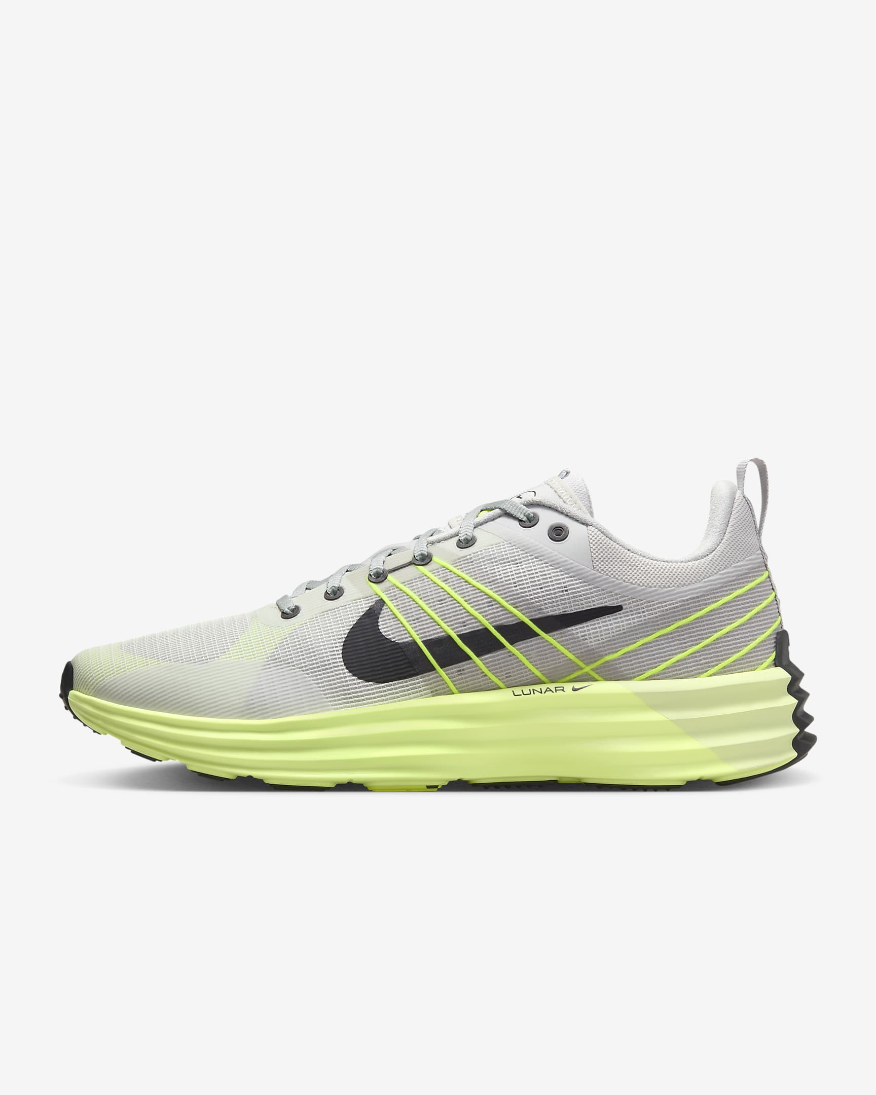 Sko Nike Lunar Roam för män - Neutral Grey/Volt/Photon Dust/Svart