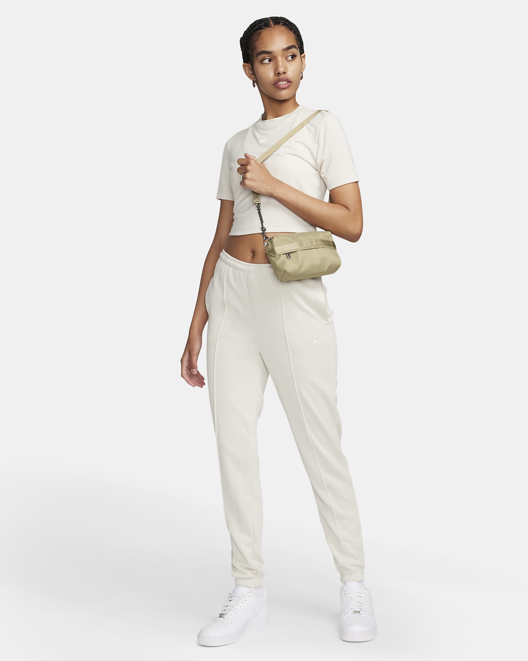 Nike Sportswear Futura Luxe Women's Cross-Body Bag (1L) - Neutral Olive/Neutral Olive/Sail