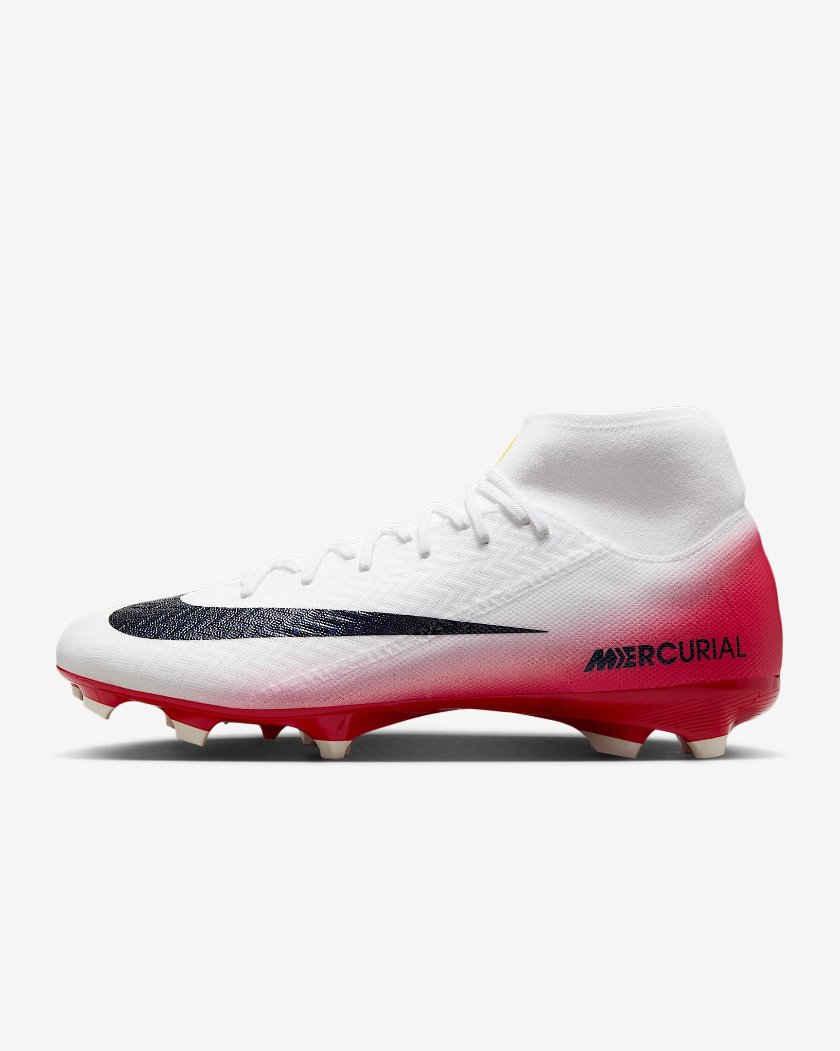 Nike Mercurial Superfly 10 Academy LV8 Multi-Ground High-Top Soccer Cleats - University Red/Dark Obsidian