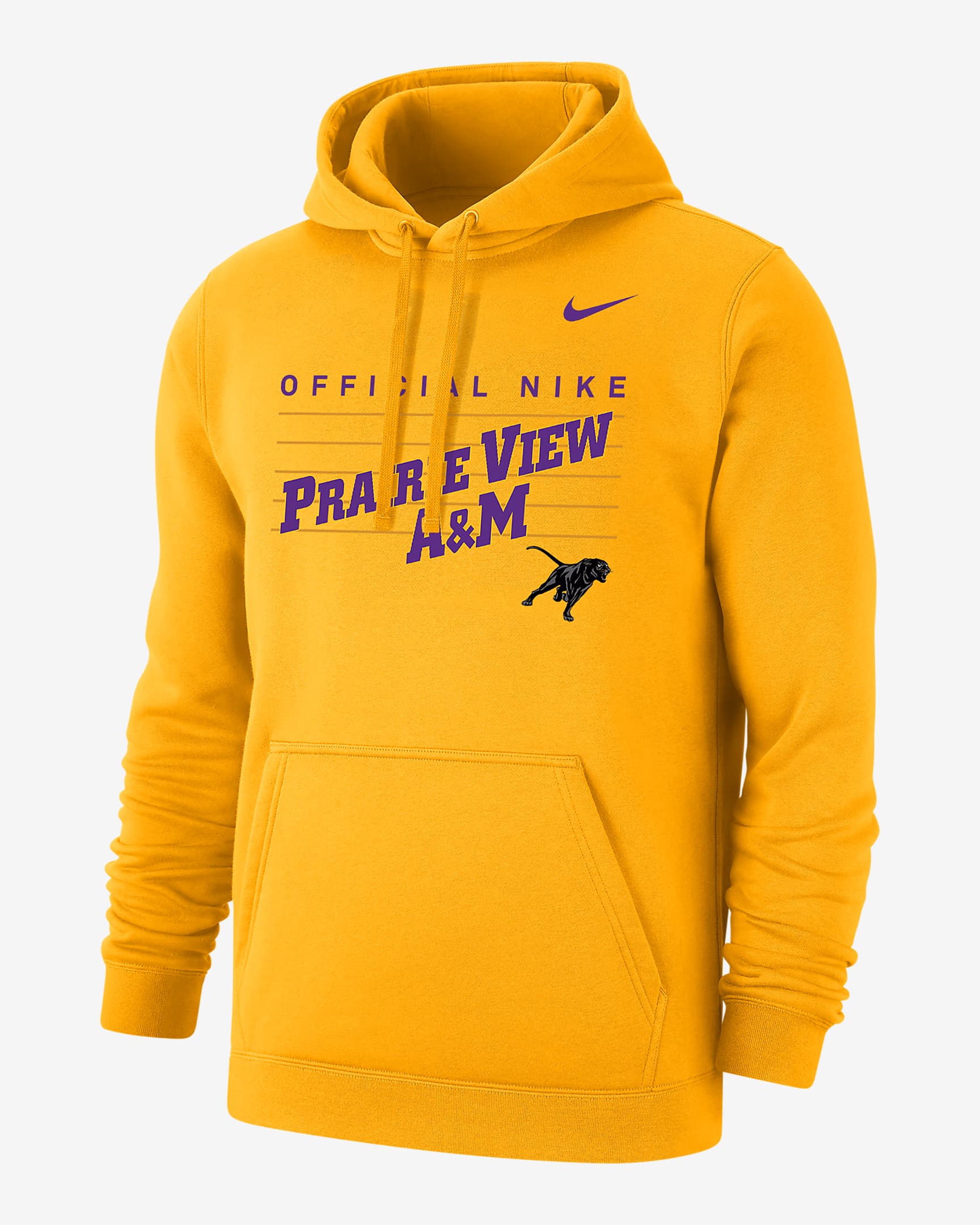 Nike College Club Fleece (Prairie View A&M) Men's Hoodie - Gold