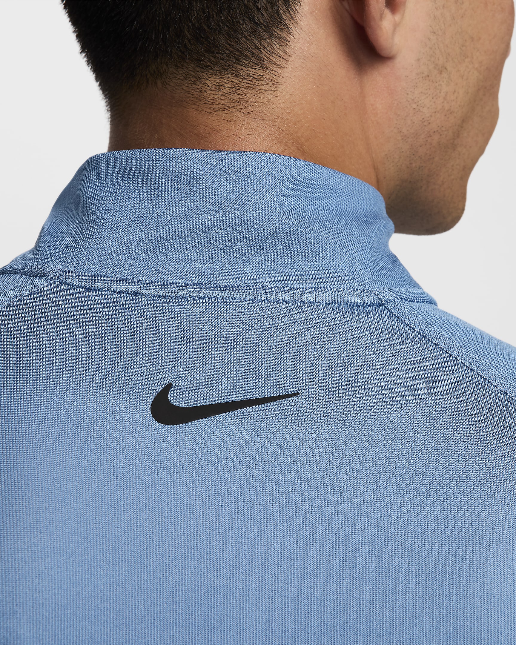 Golftröja Nike Tour Dri-FIT ADV med halv dragkedja för män - Aegean Storm/Glacier Blue/Svart