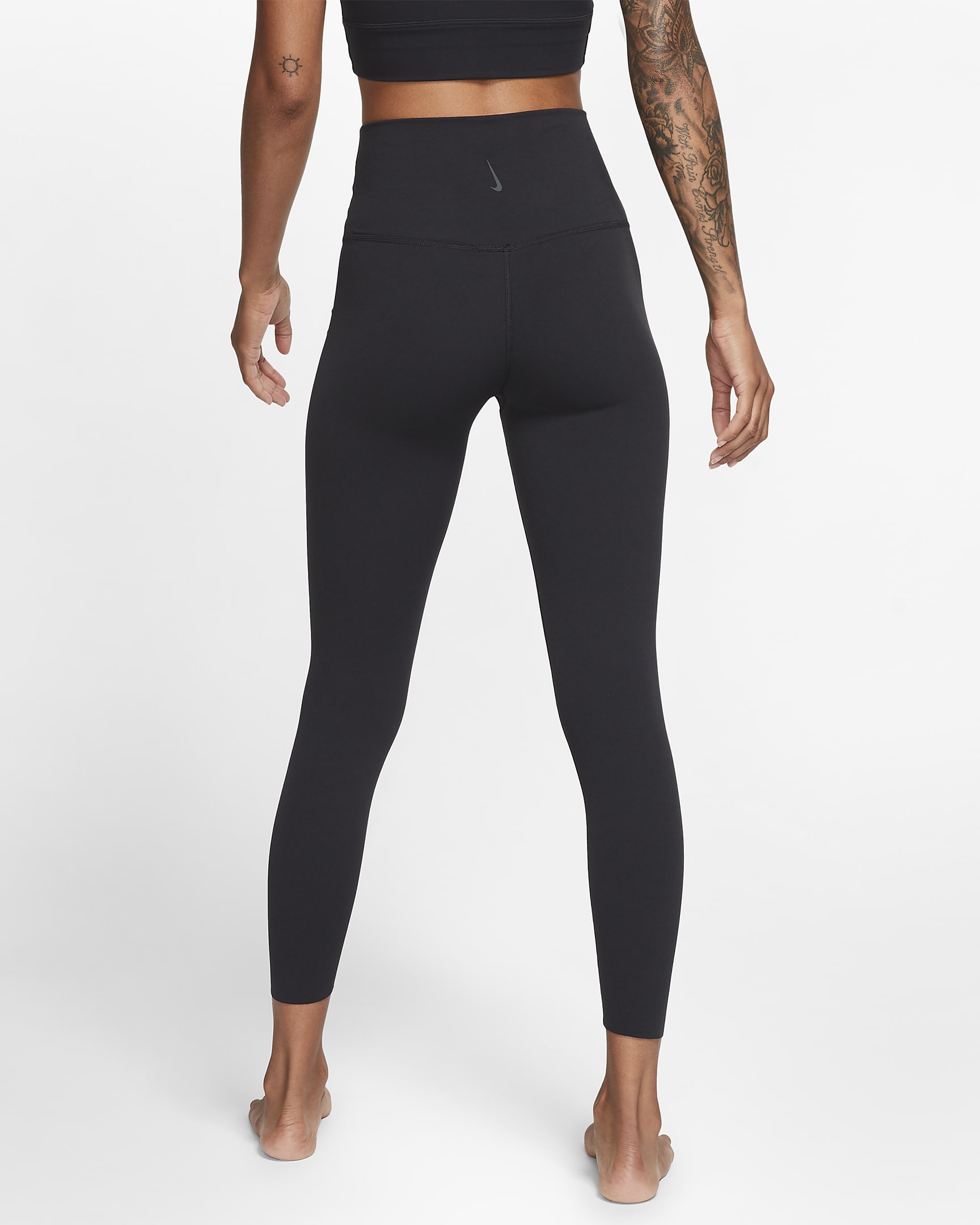 Nike Yoga Dri-FIT Luxe Women's High-Waisted 7/8 Infinalon Leggings - Black/Dark Smoke Grey