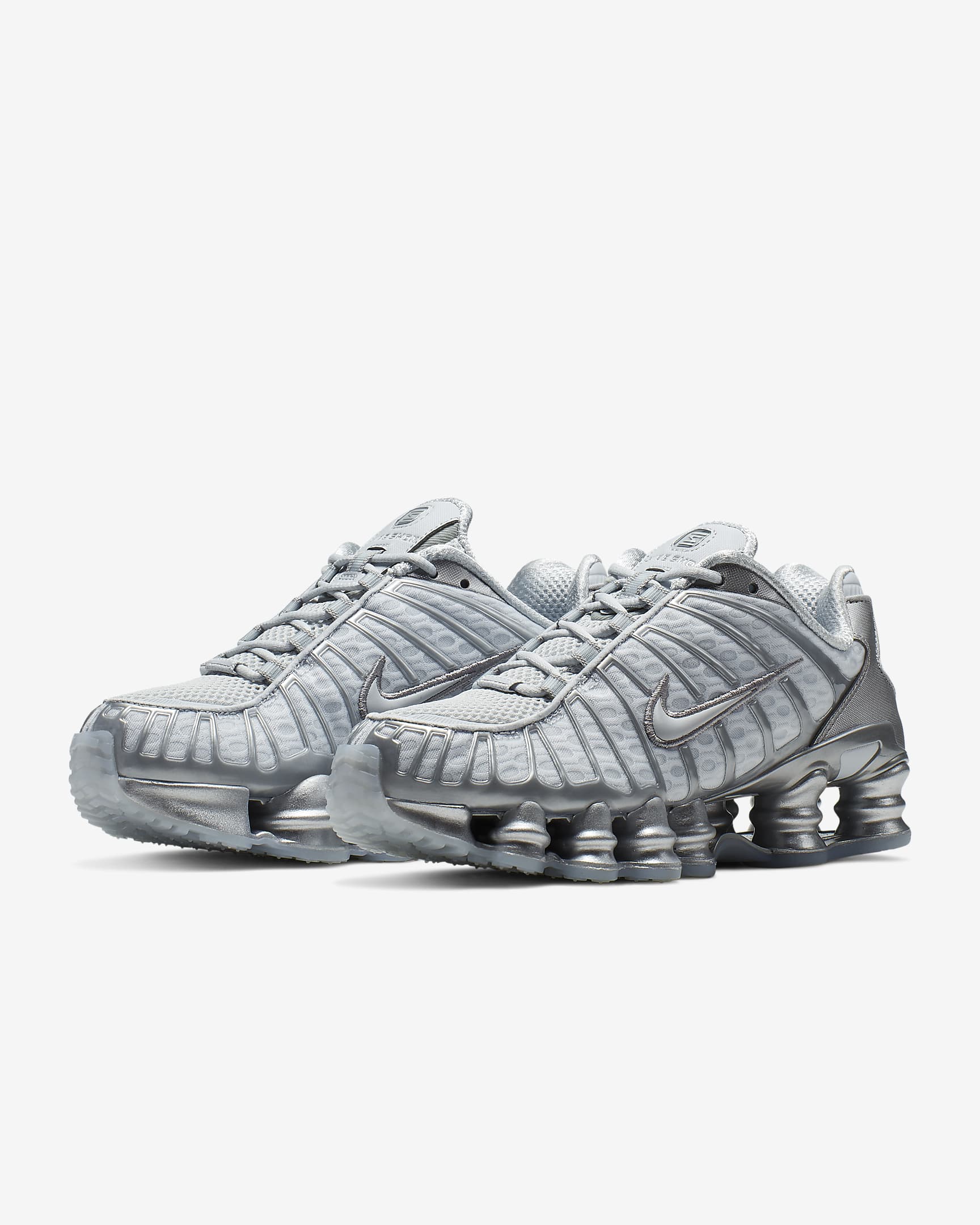 Tenis Nike Shox TL - Platino puro/Cromo