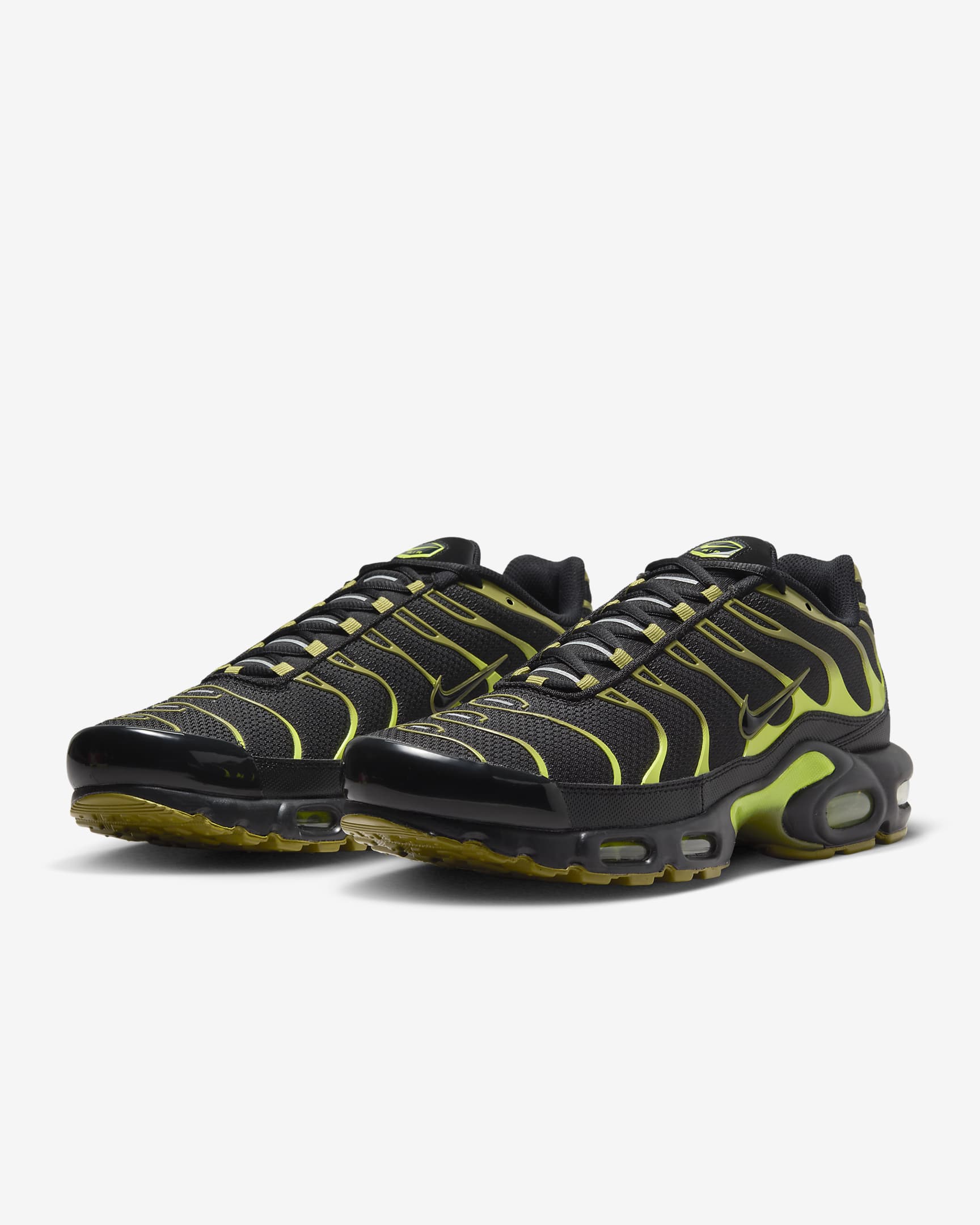 Chaussure Nike Air Max Plus pour homme - Noir/Cyber/Pacific Moss/Noir