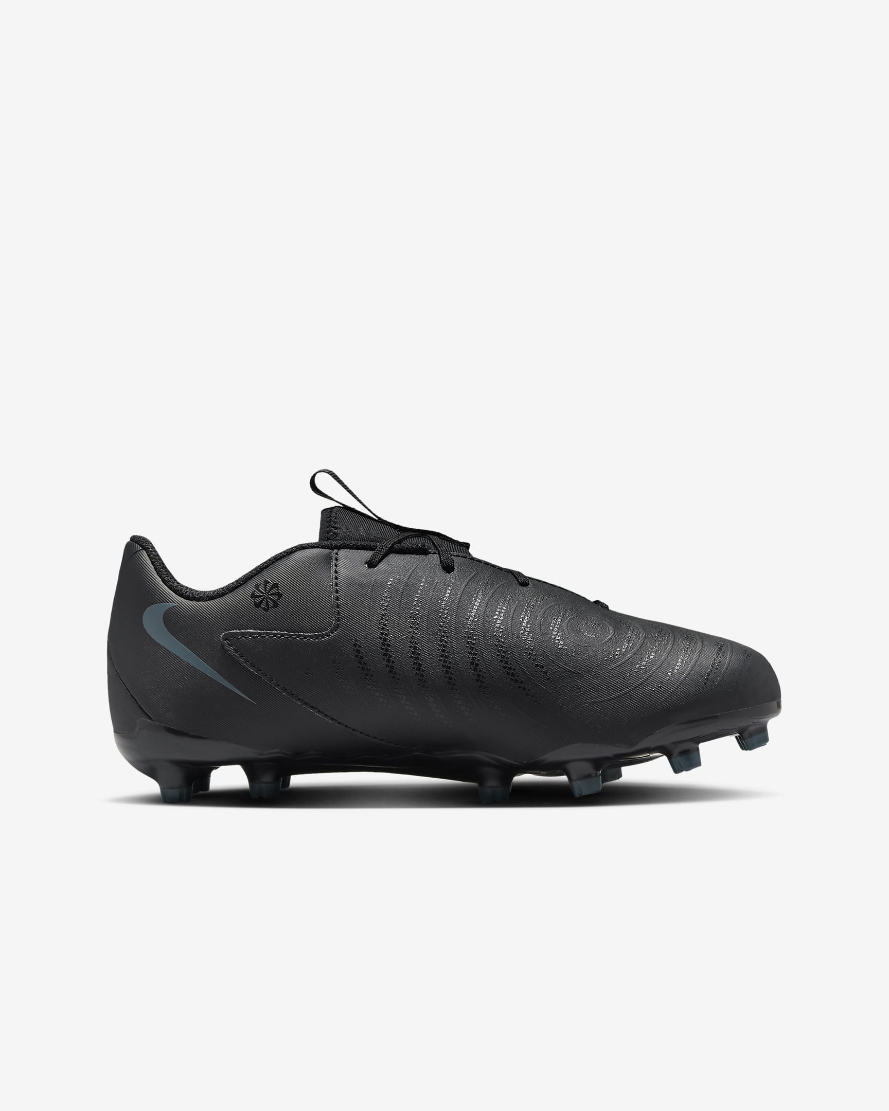 Chaussure de foot basse à crampons MG Nike Jr. Phantom GX 2 Academy pour enfant/ado - Noir/Deep Jungle/Noir