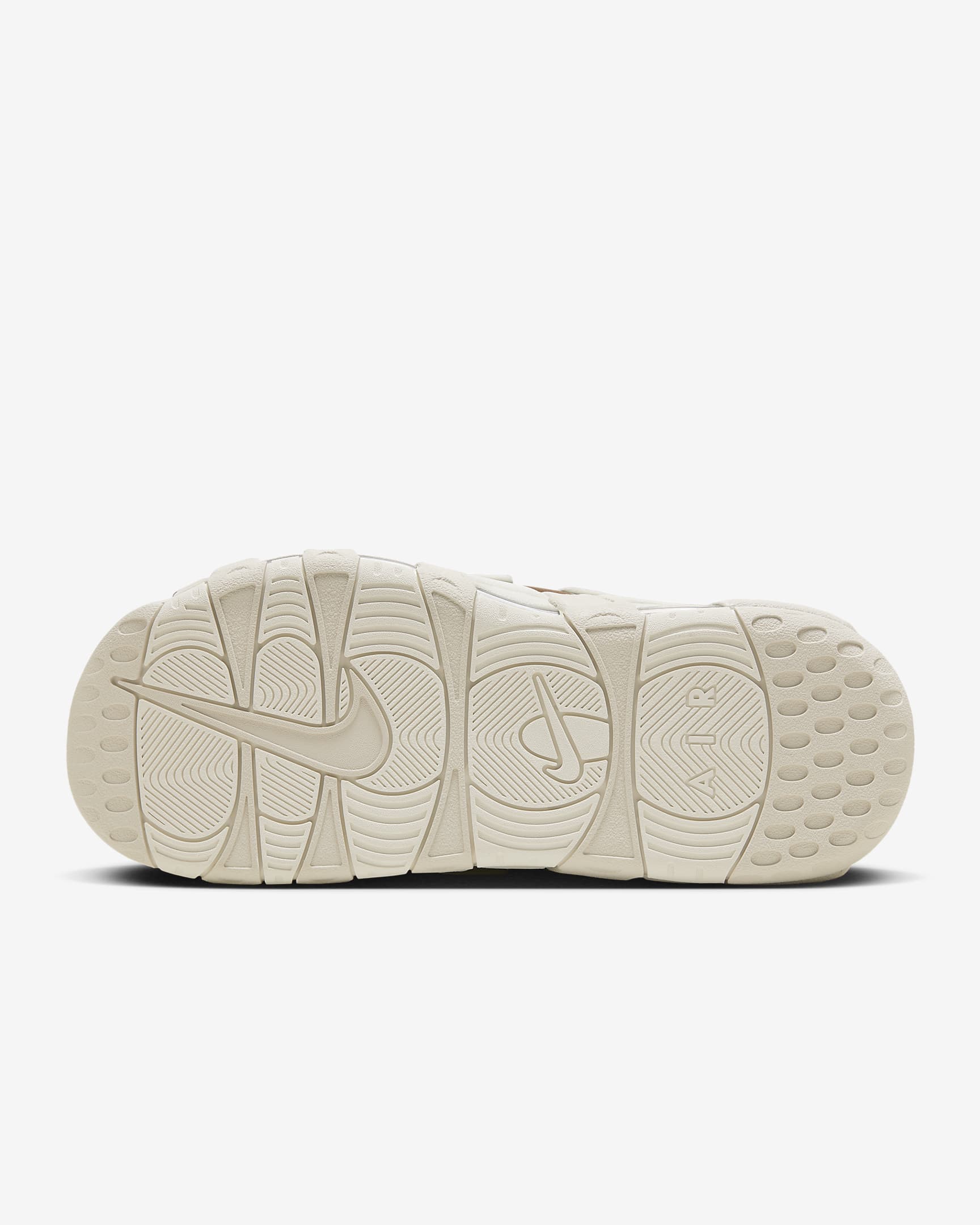 Nike Air More Uptempo Men's Slides - Light British Tan/Light Orewood Brown/Clear/Sail