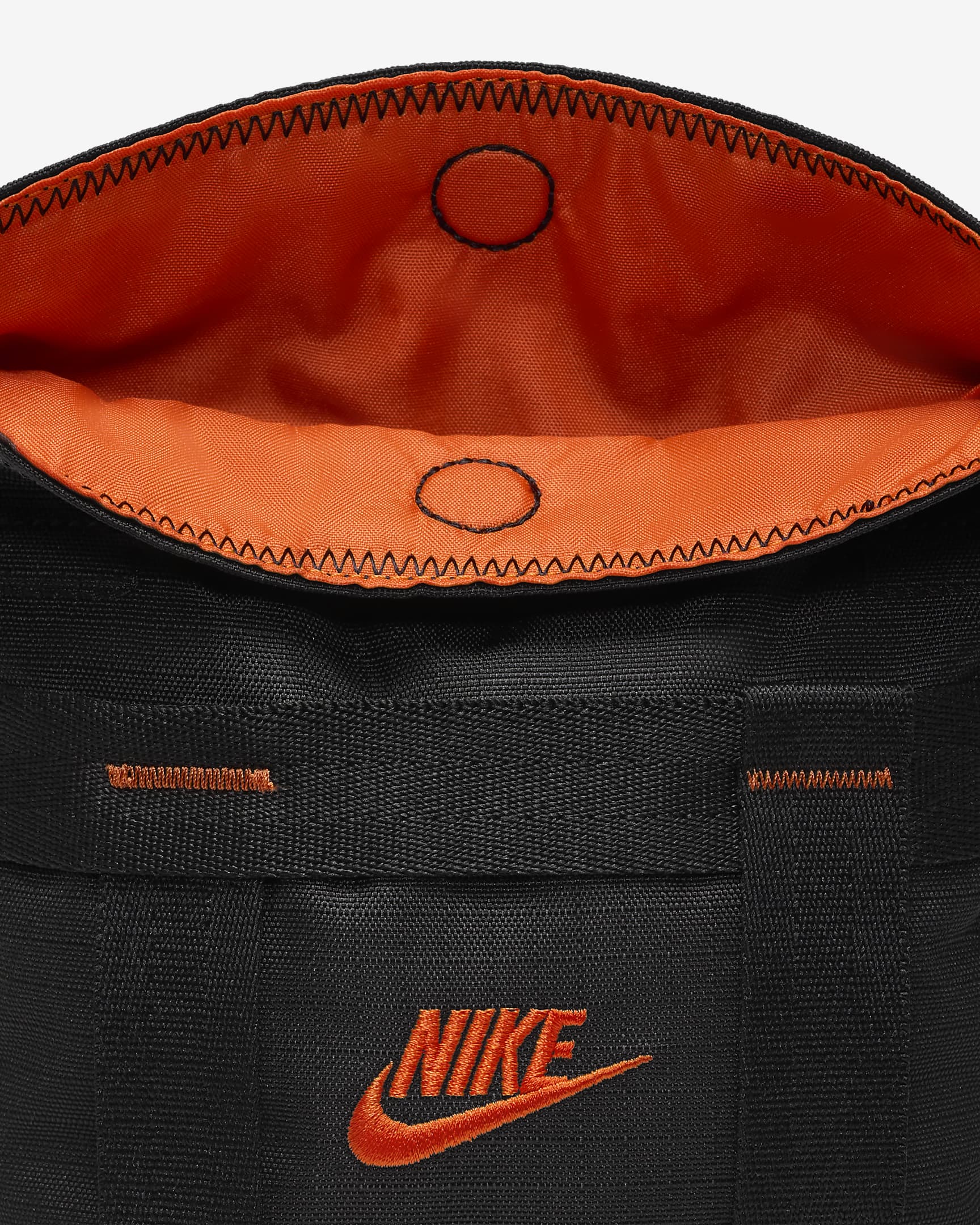 Nike Sportswear Cargo Cross-Body Bag (3L) - Black/Black/Orange