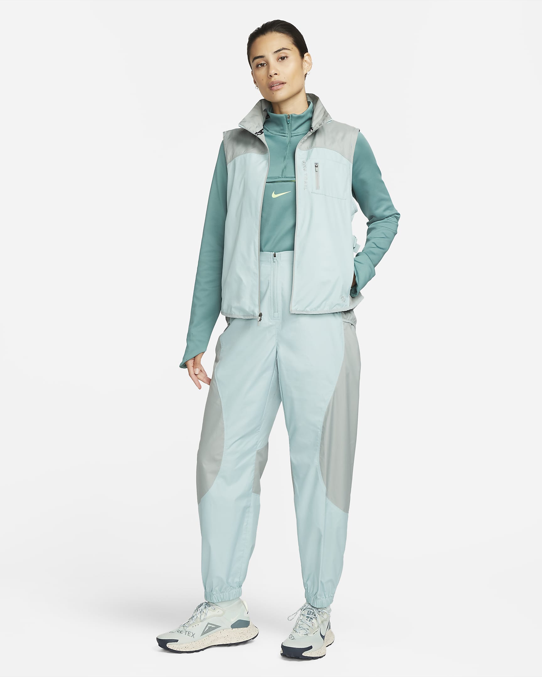 Veste de trail sans manches Nike Trail Repel pour femme. Nike BE