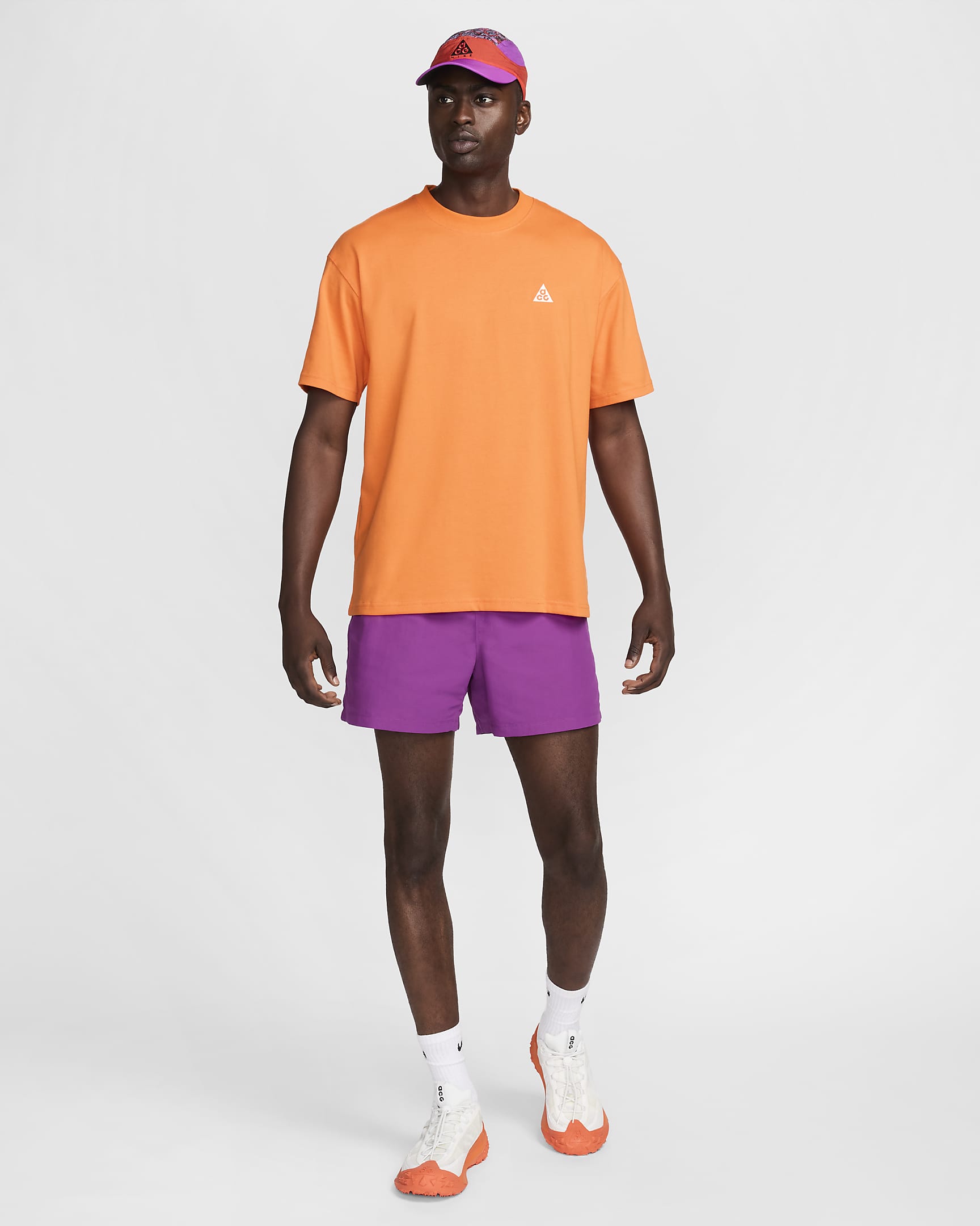 Shorts Nike ACG "Reservoir Goat" – Uomo - Bold Berry/Safety Orange/Dark Raisin/Summit White