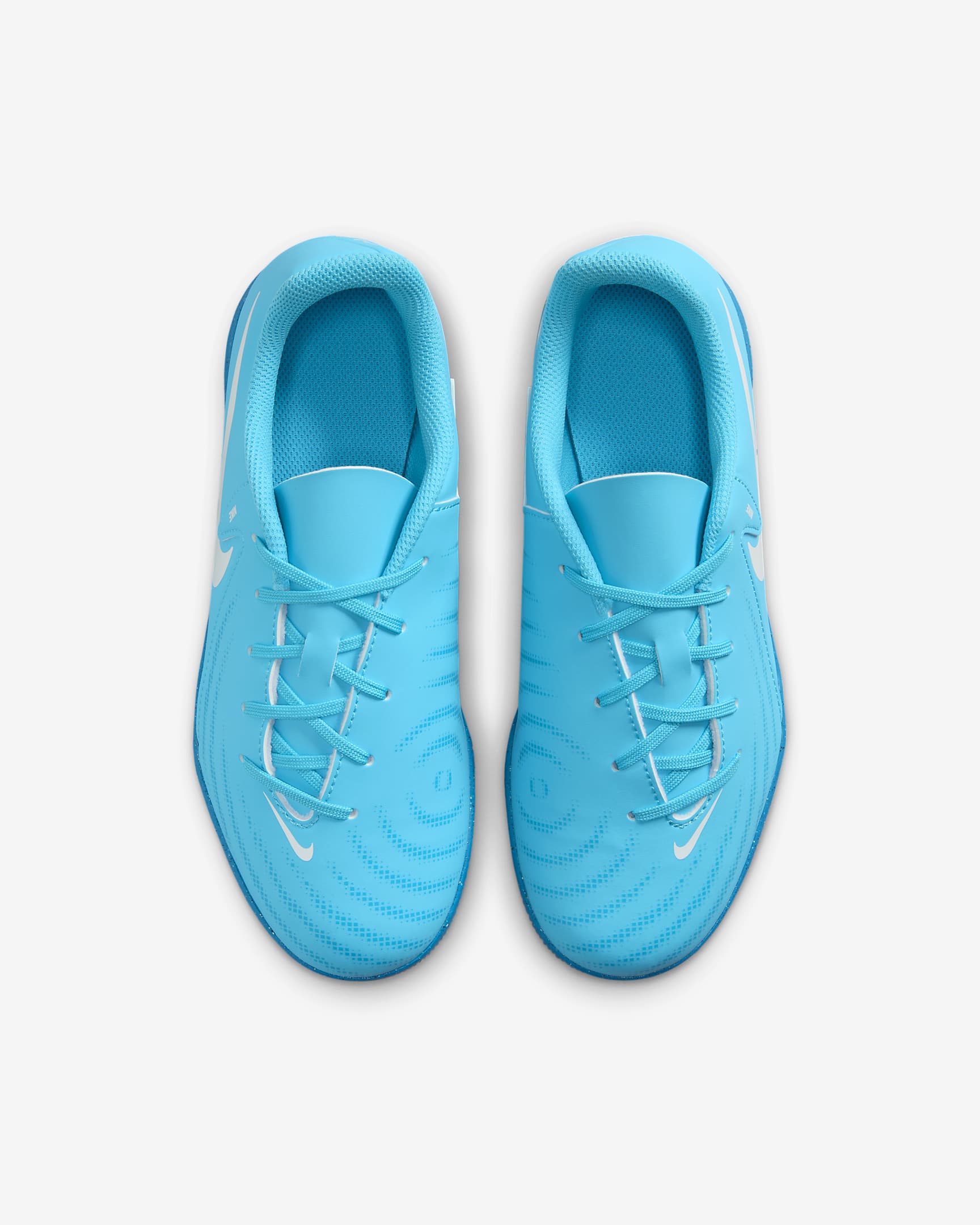 รองเท้าฟุตบอลเด็กเล็ก/เด็กโต IC Nike Jr. Phantom GX 2 Club - Blue Fury/ขาว