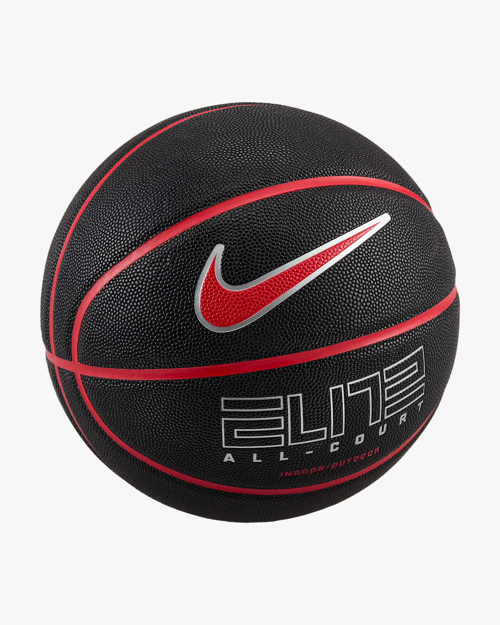 Nike Elite All-Court Basketball - Black/University Red