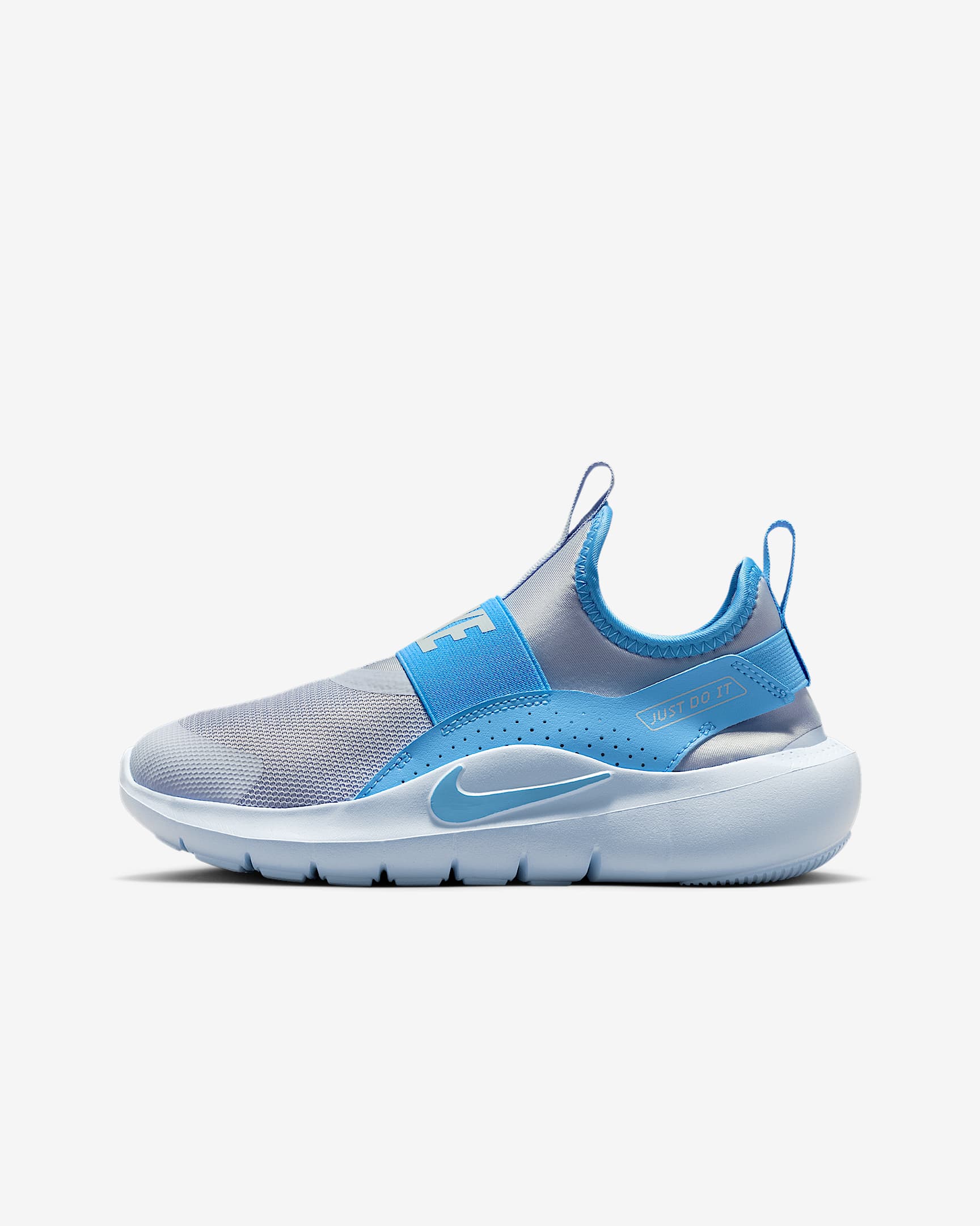 Nike Flex Runner 4 Big Kids' Running Shoes - Ghost/Football Grey/Blue Tint/University Blue