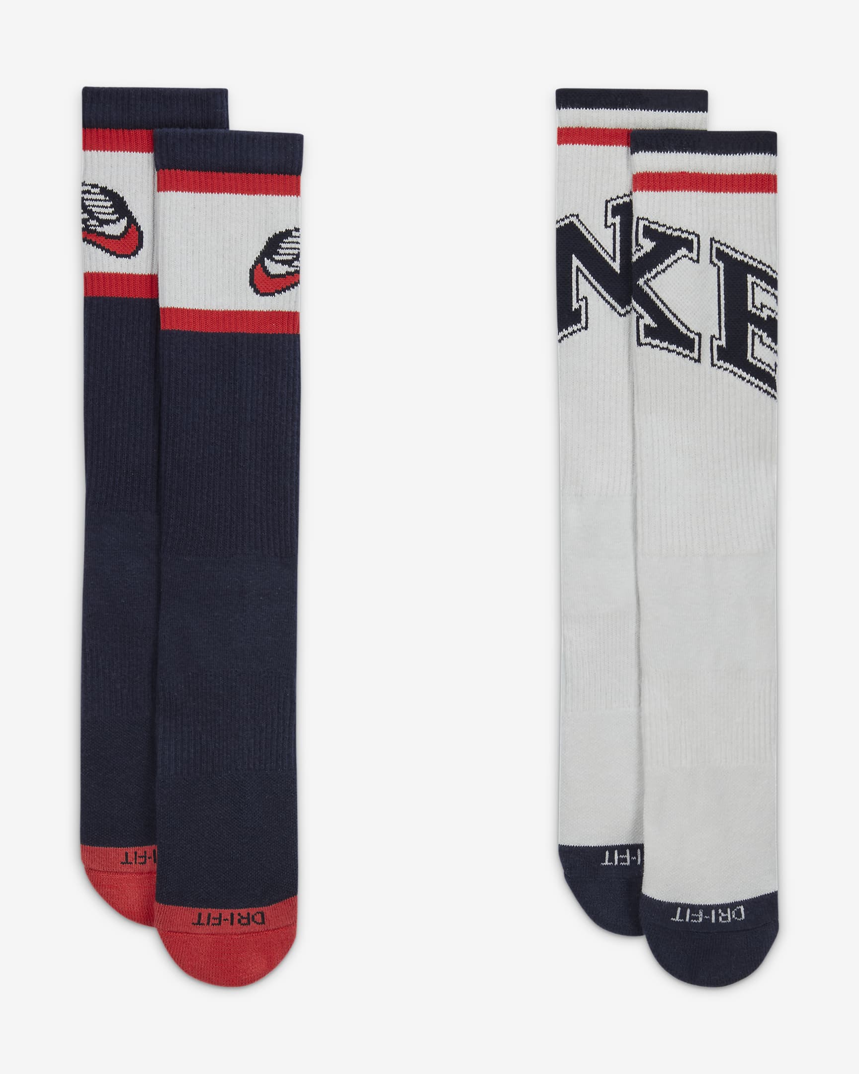 Nike Everyday Plus Cushioned Crew Socks (2 Pairs). Nike VN