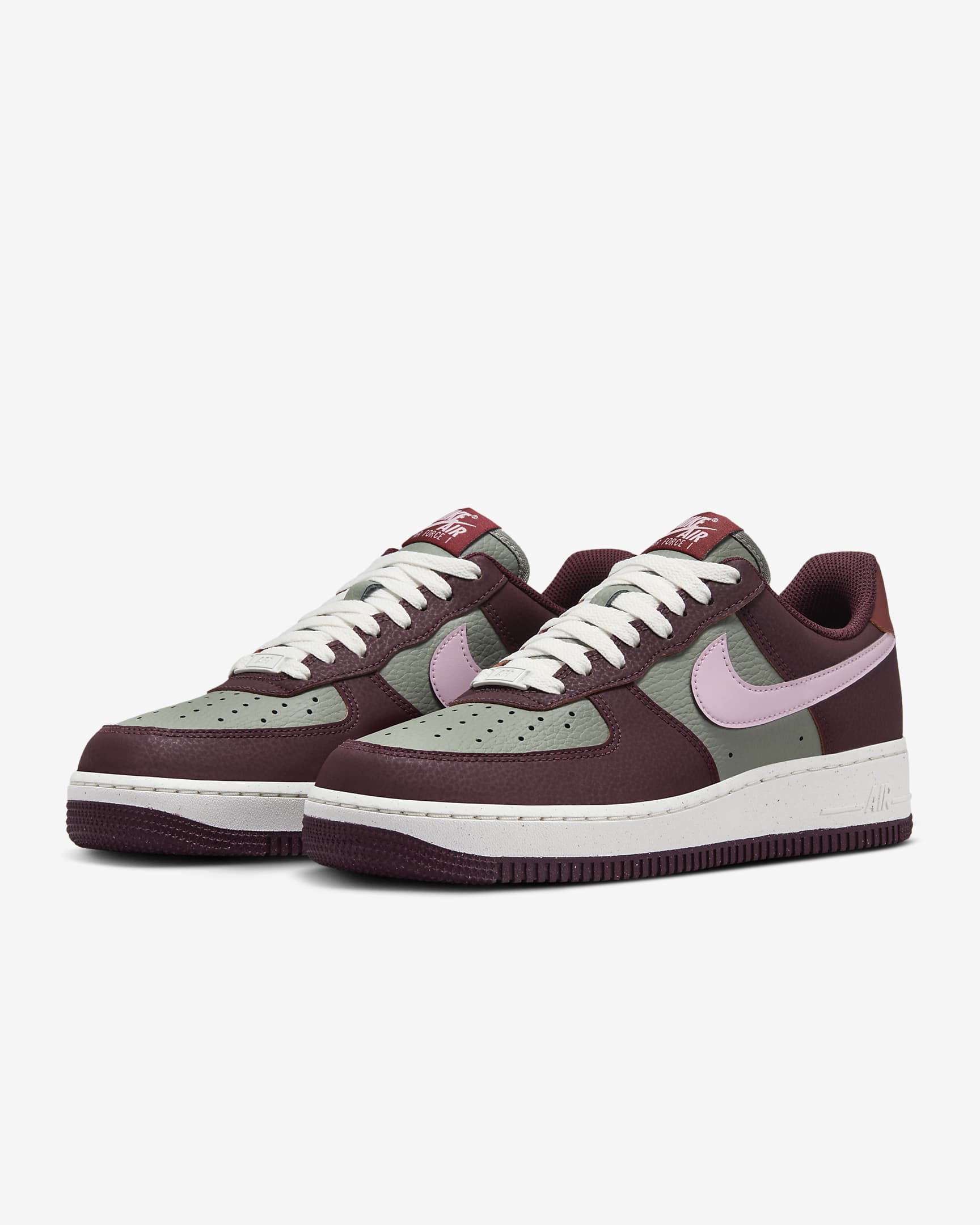 Buty damskie Nike Air Force 1 '07 Next Nature - Burgundy Crush/Dark Stucco/Sail/Pink Foam