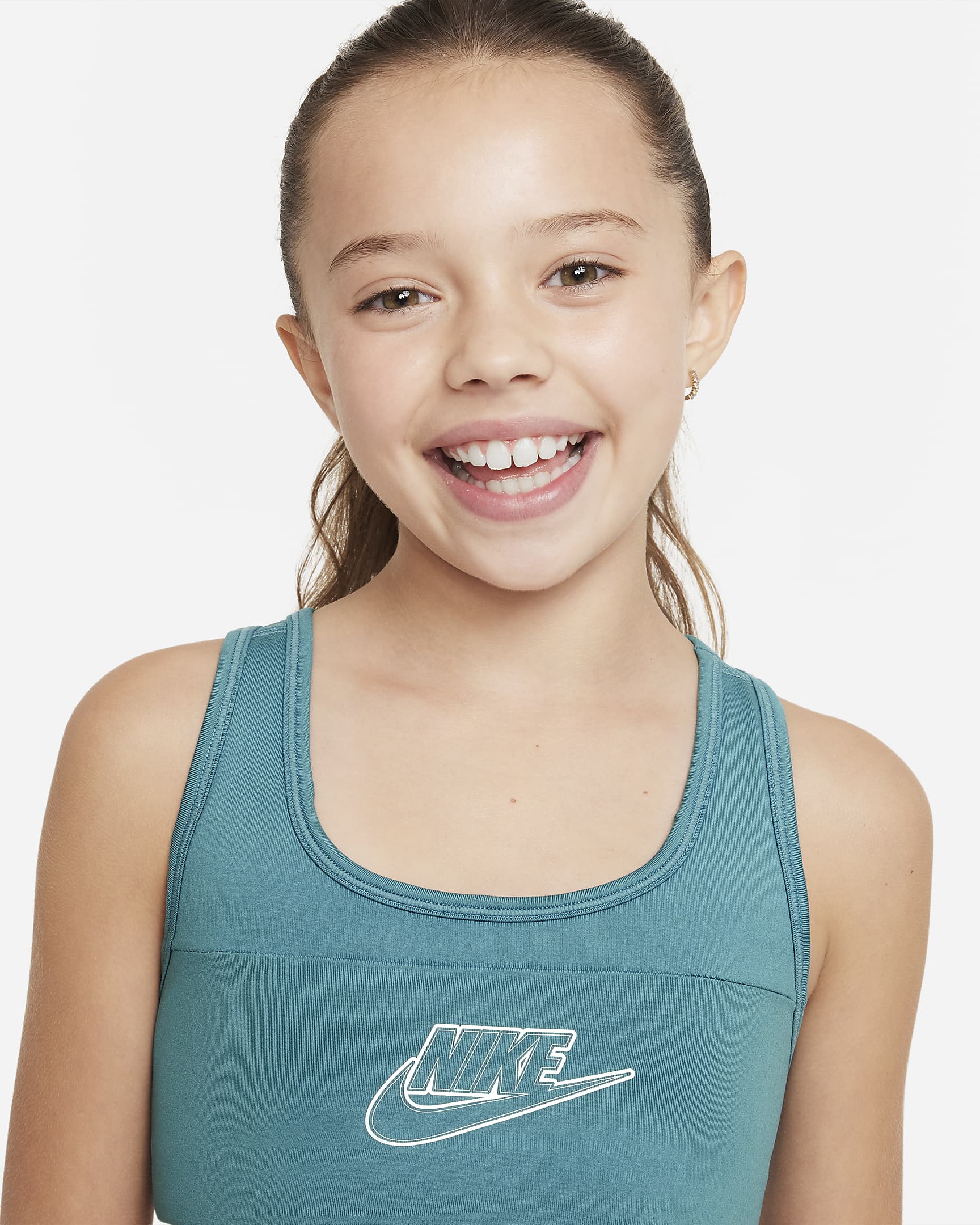 Nike Dri-FIT Swoosh Big Kids' (Girls') Sports Bra. Nike.com