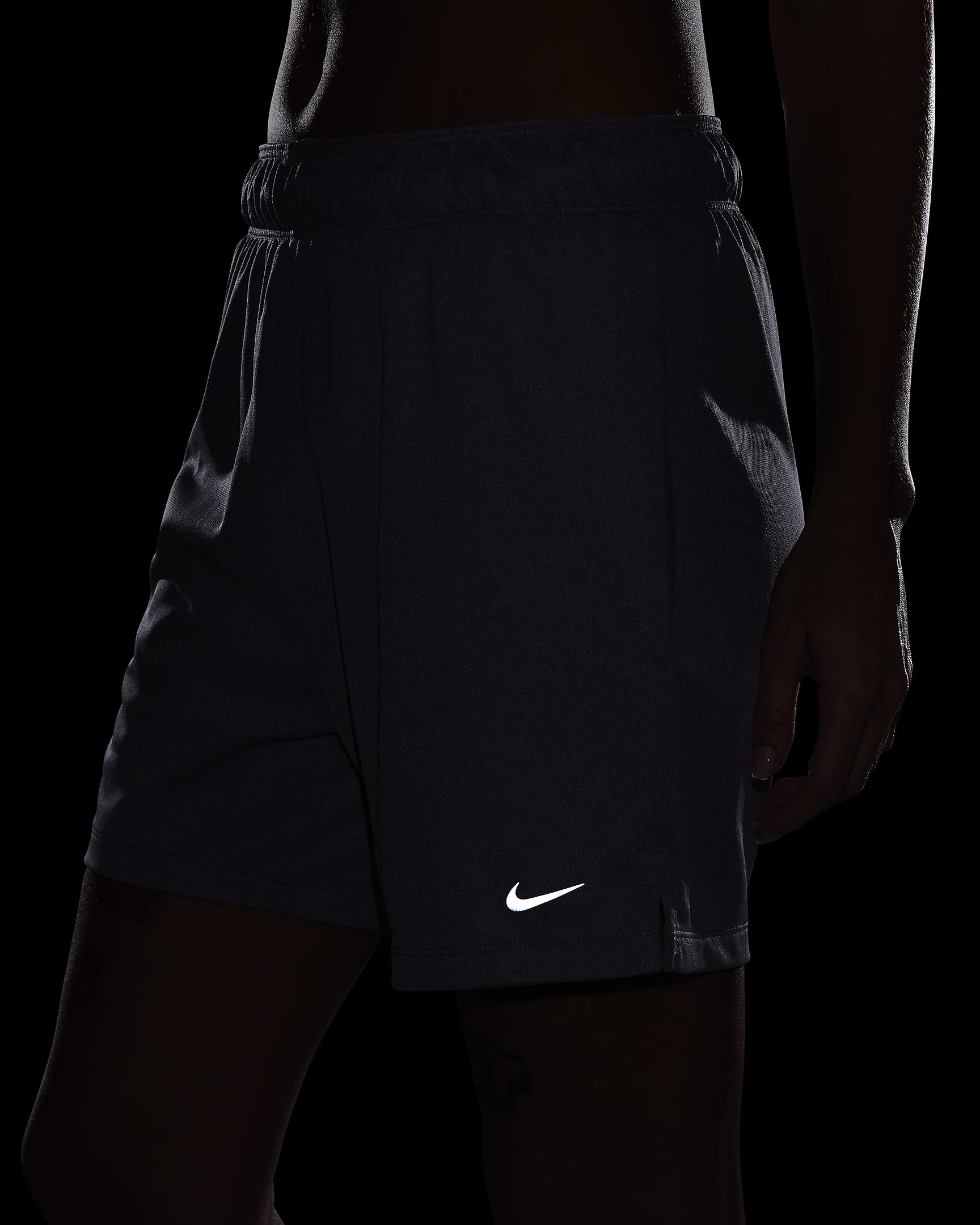 Nike Attack Women's Dri-FIT Fitness Mid-Rise 8cm (approx.) Unlined Shorts - Daybreak/Heather/Lilac Bloom