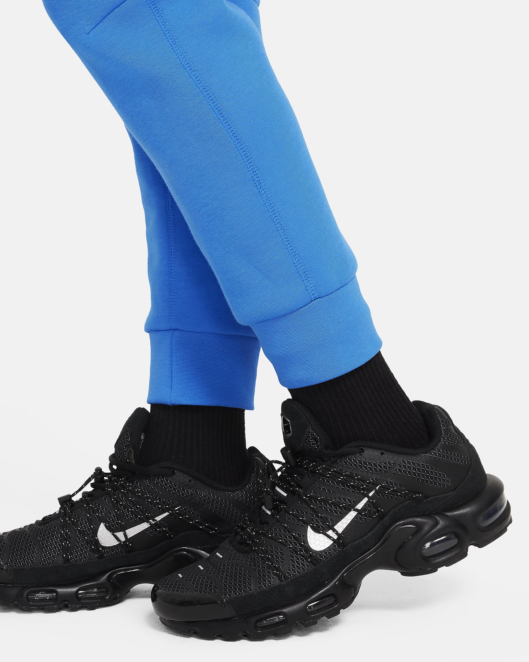 Nike Sportswear Tech Fleece nadrág nagyobb gyerekeknek (fiúk) - Light Photo Blue/Fekete/Fekete
