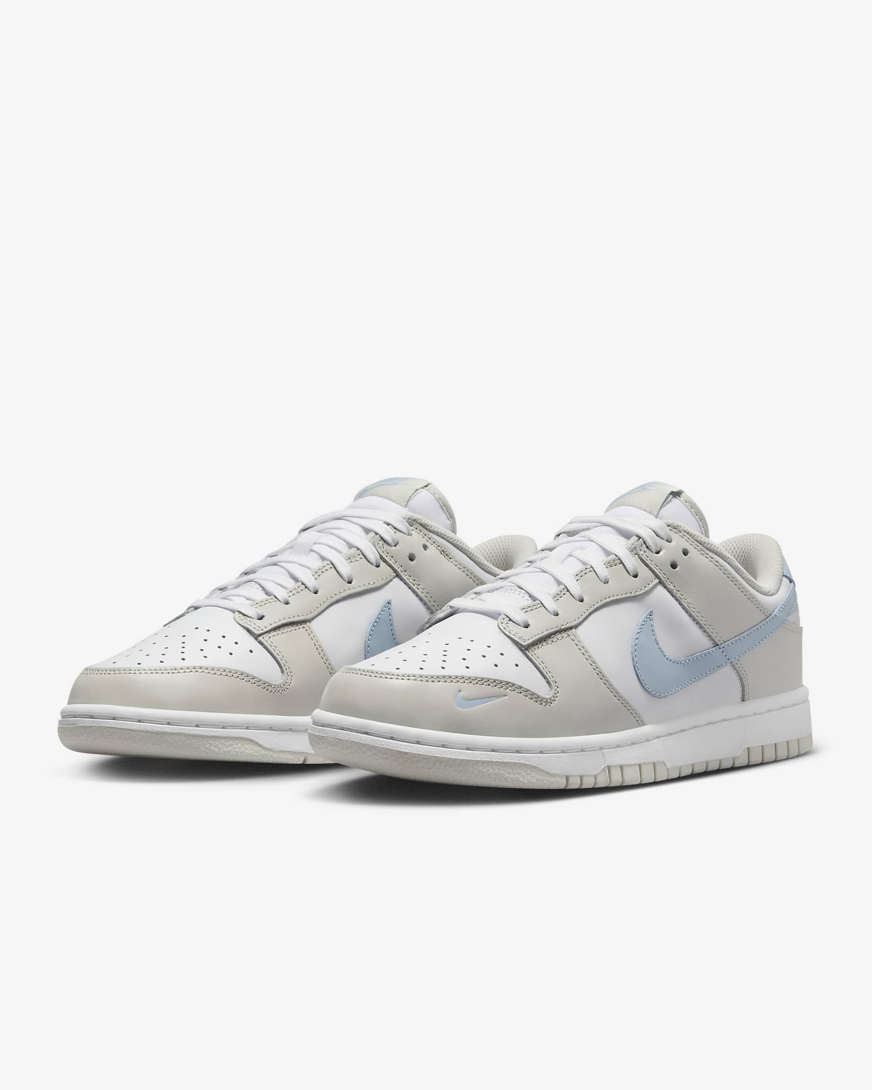 Buty damskie Nike Dunk Low - Biel/Light Bone/Light Armory Blue