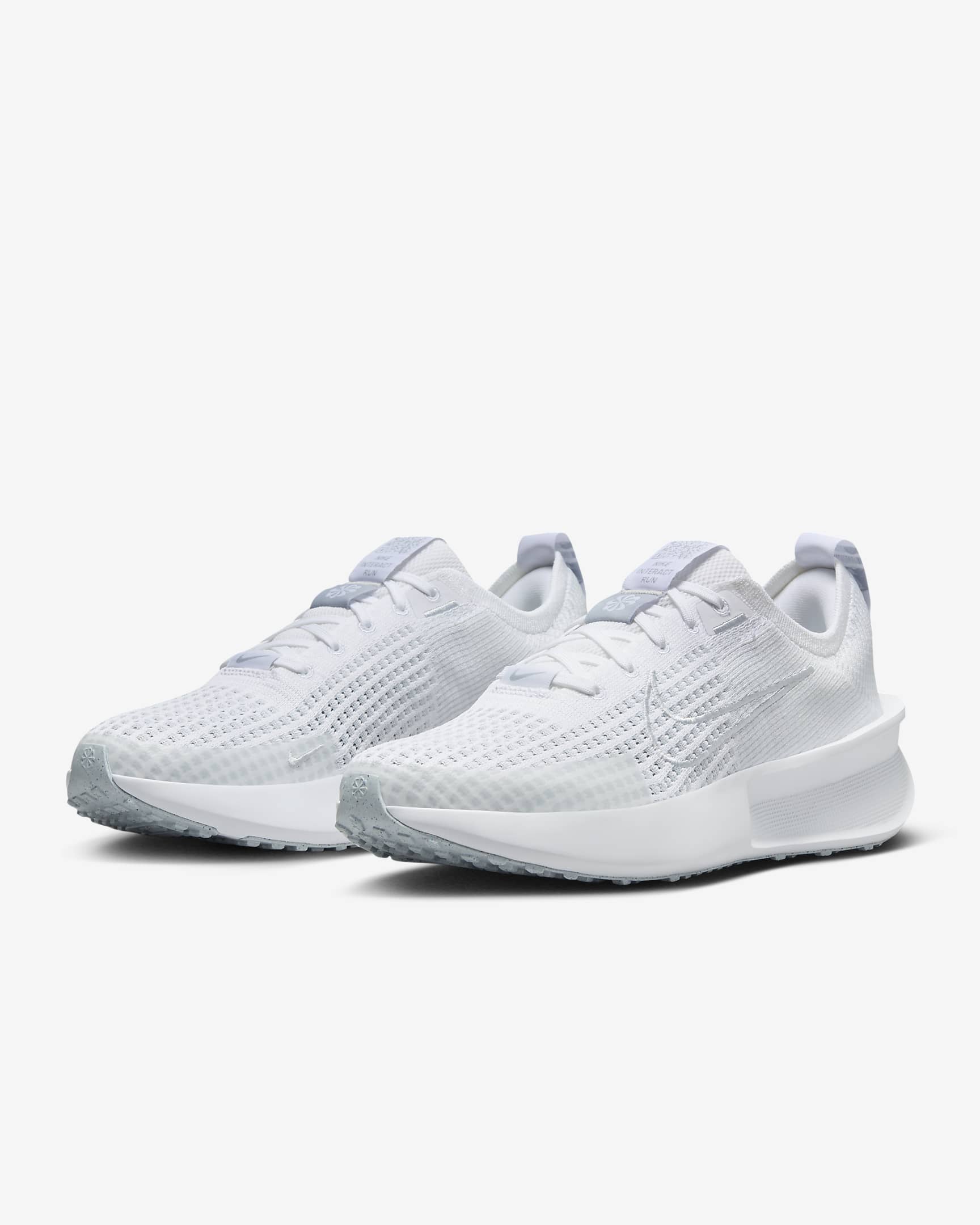 Nike Interact Run Women's Road Running Shoes - White/Wolf Grey/Pure Platinum