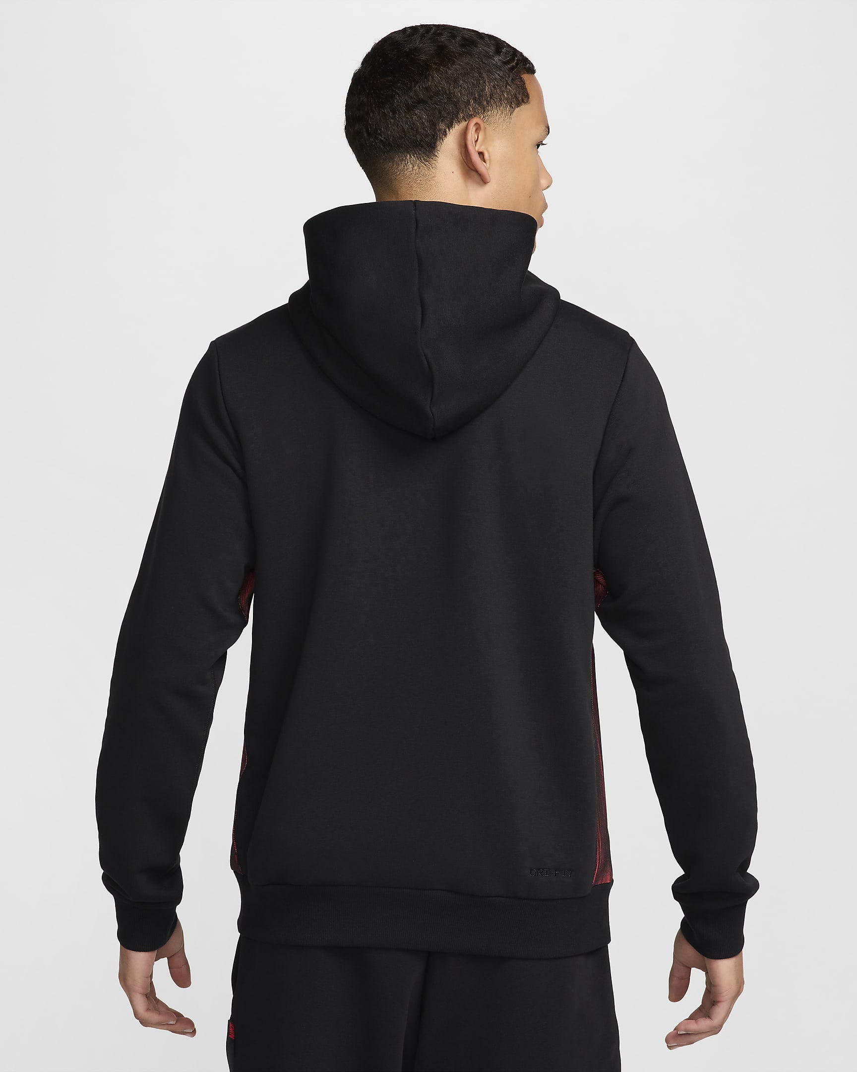 Sweat à capuche de foot Nike Dri-FIT FC Barcelona Standard Issue Extérieur pour homme - Noir/Noir