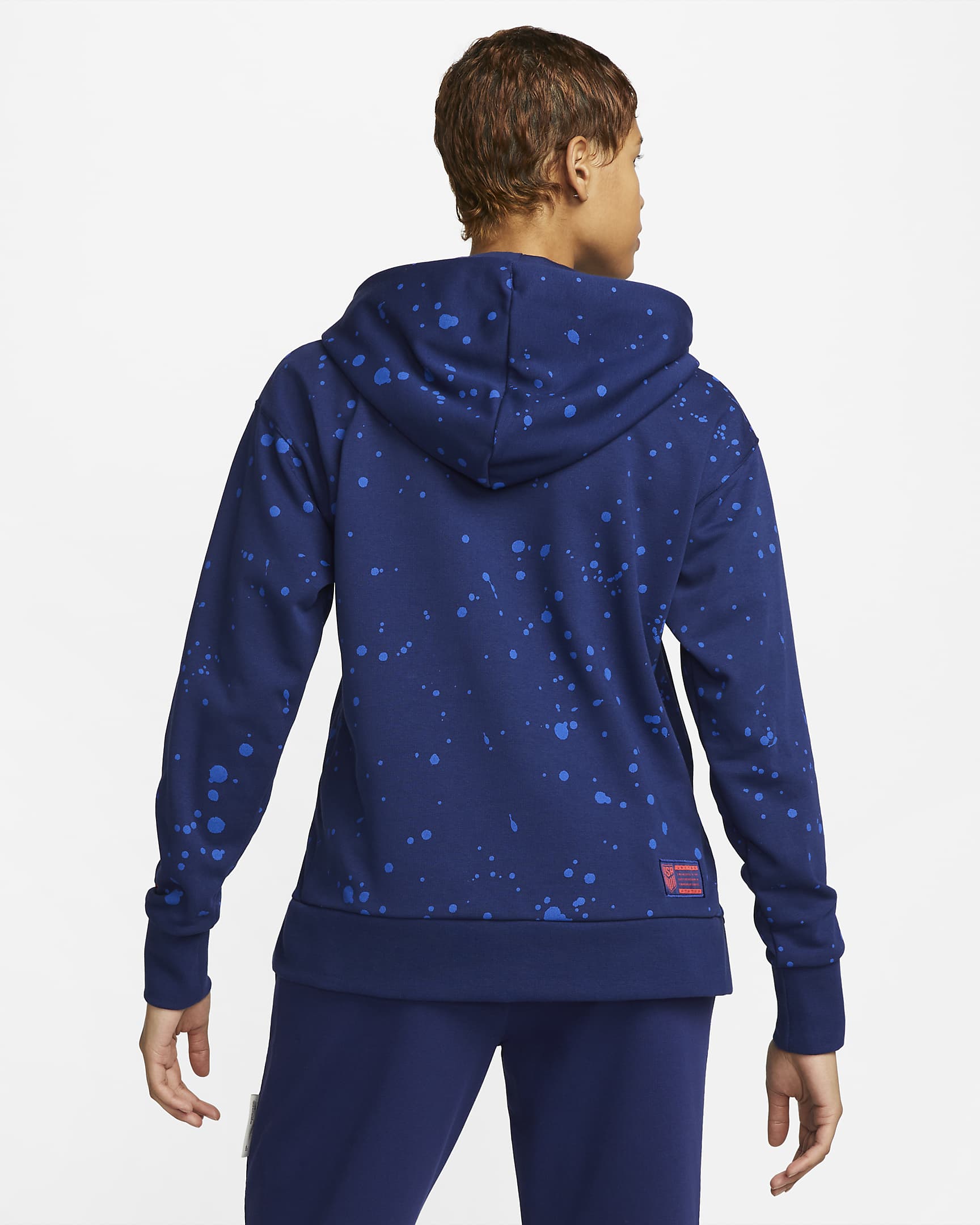 U.S. Standard Issue Women's Nike Dri-FIT Pullover Hoodie - Loyal Blue/Hyper Royal/Speed Red