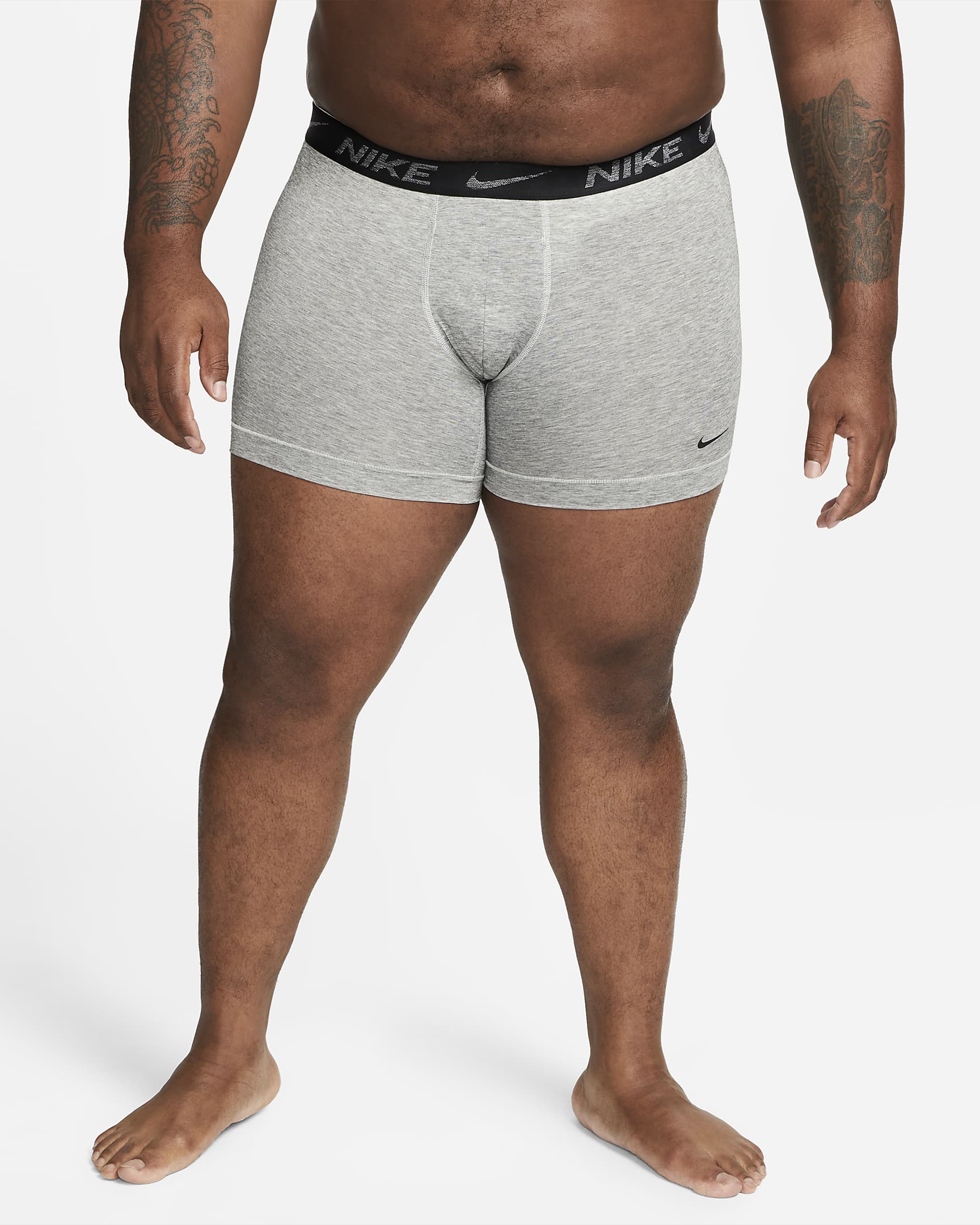 Nike Dri-FIT ReLuxe Men's Boxer Briefs (2-Pack) - Grey