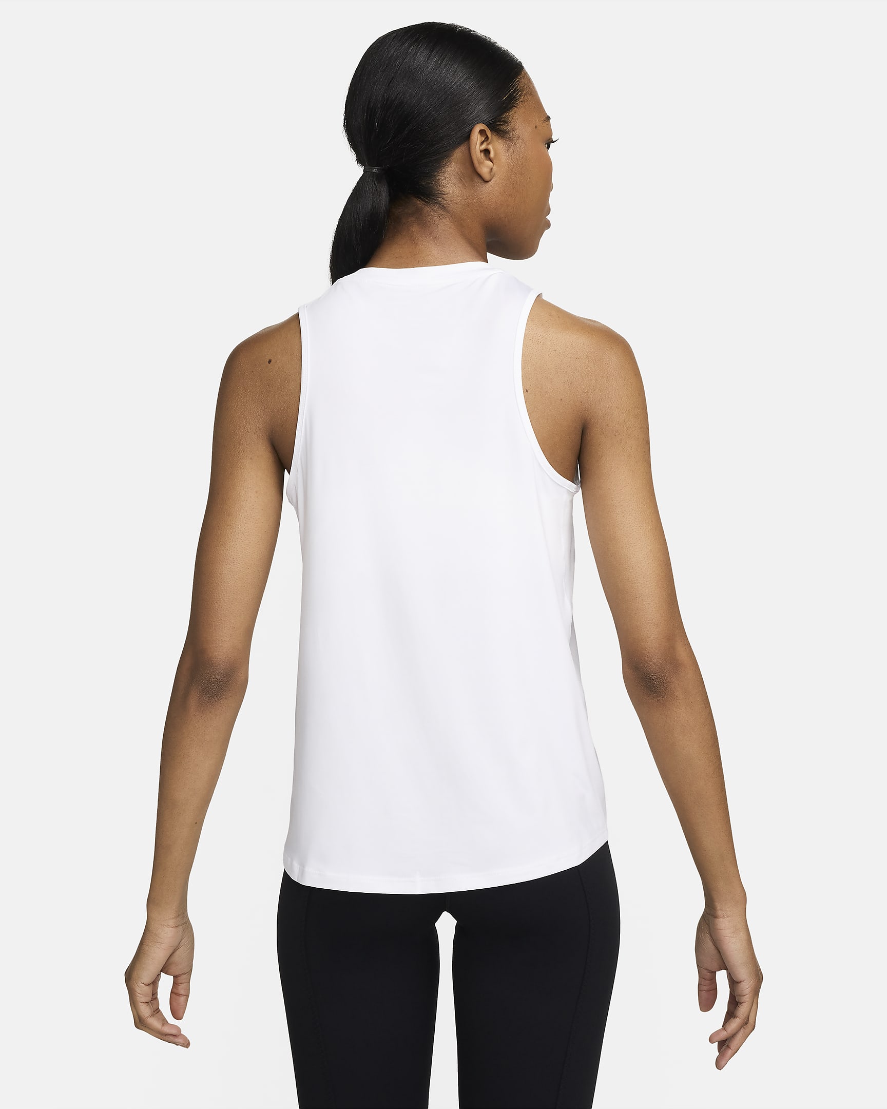 Nike One Classic Women's Dri-FIT Tank Top - White/Black