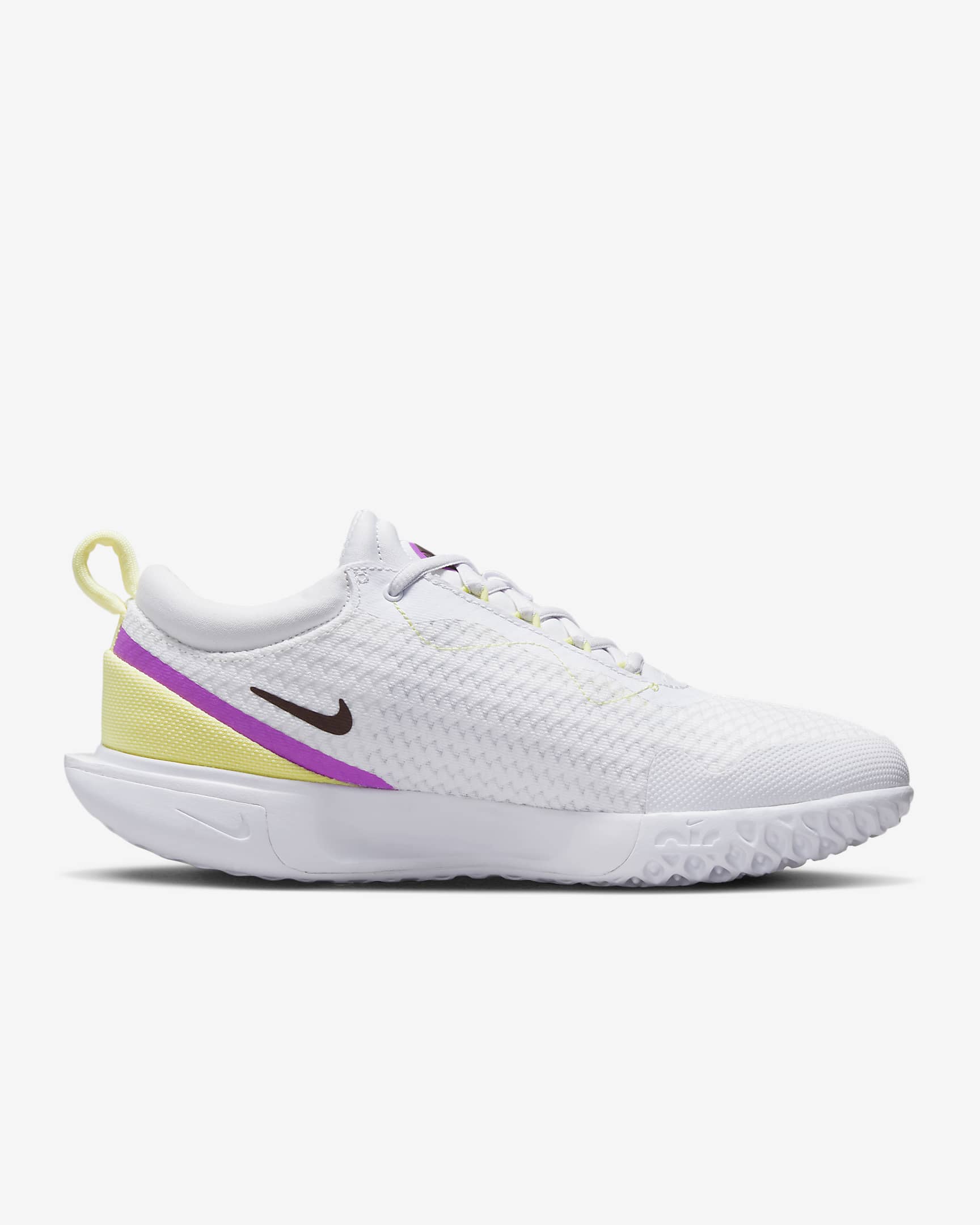 รองเท้าเทนนิสฮาร์ดคอร์ทผู้หญิง NikeCourt Air Zoom Pro - ขาว/Citron Tint/Earth/Fuchsia Dream