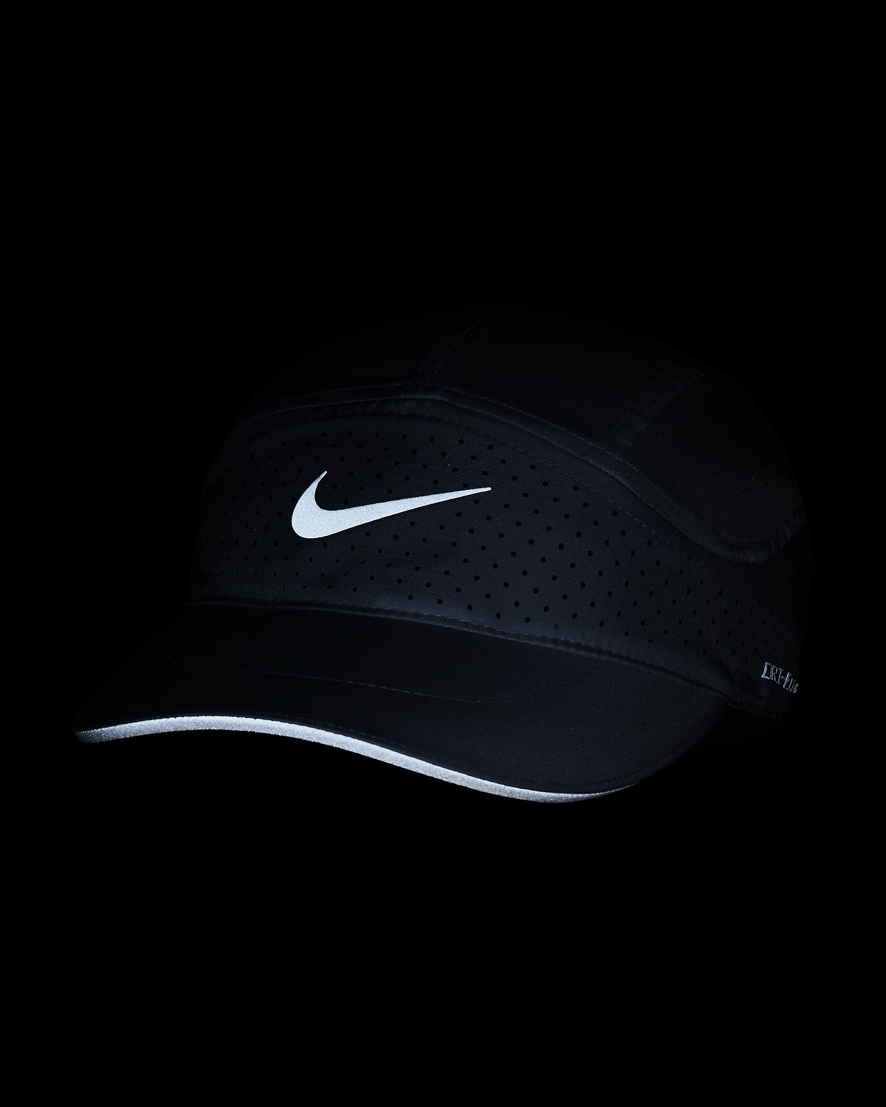 Nike Dri-FIT ADV Fly Gorra sense estructura amb disseny reflector - Blanc/Anthracite