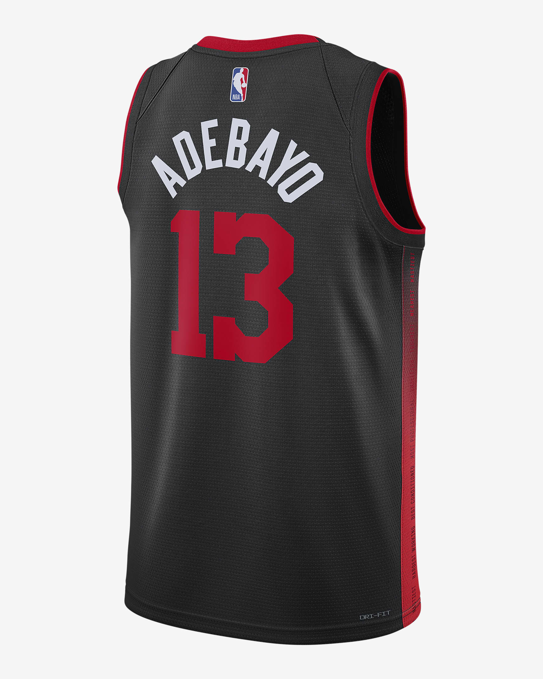 Jersey Nike Dri-FIT Swingman de la NBA para hombre Bam Adebayo Miami ...